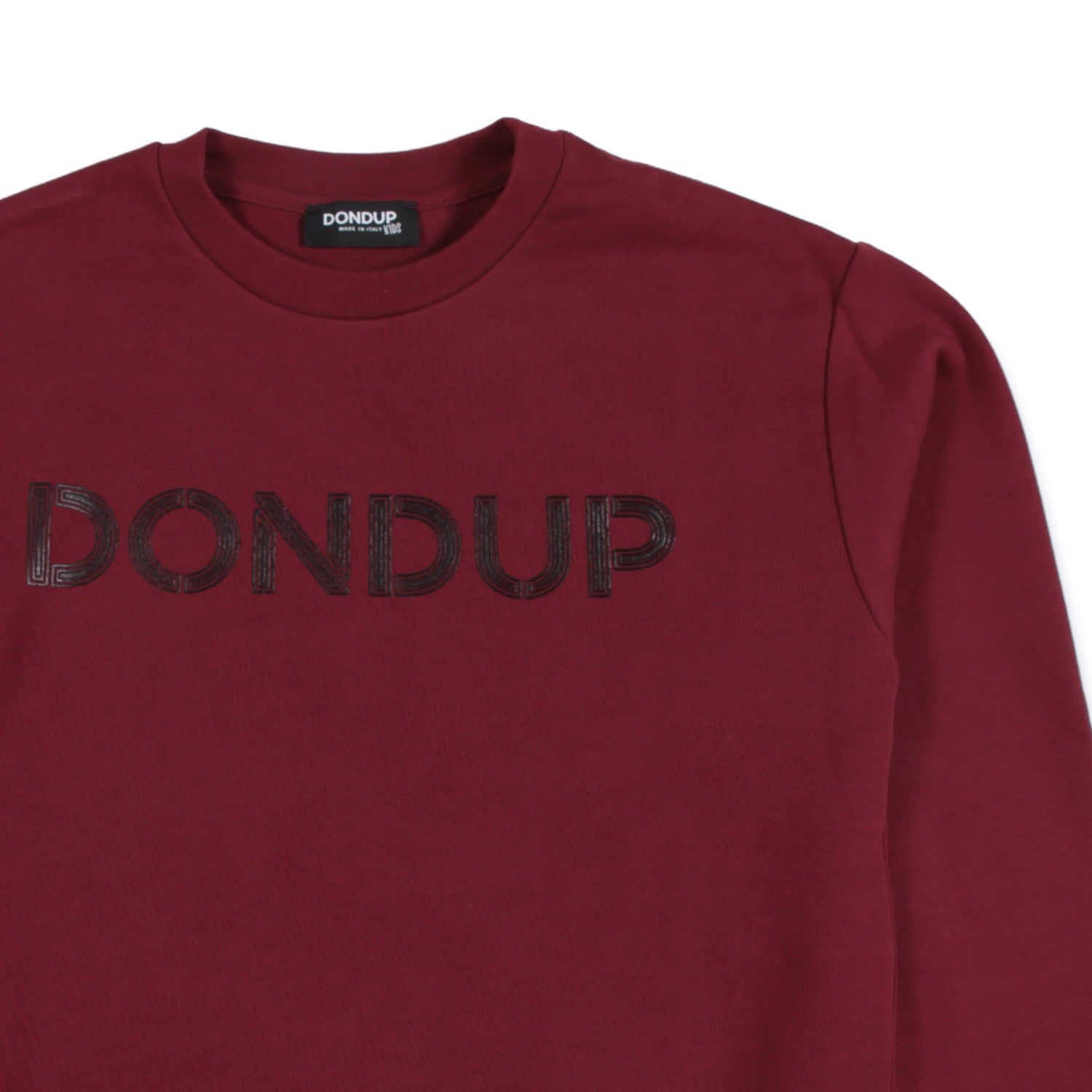 FELPA NO-GENDER ROSSO BORDEAUX CON LOGO - annameglio.com abbigliamento moda