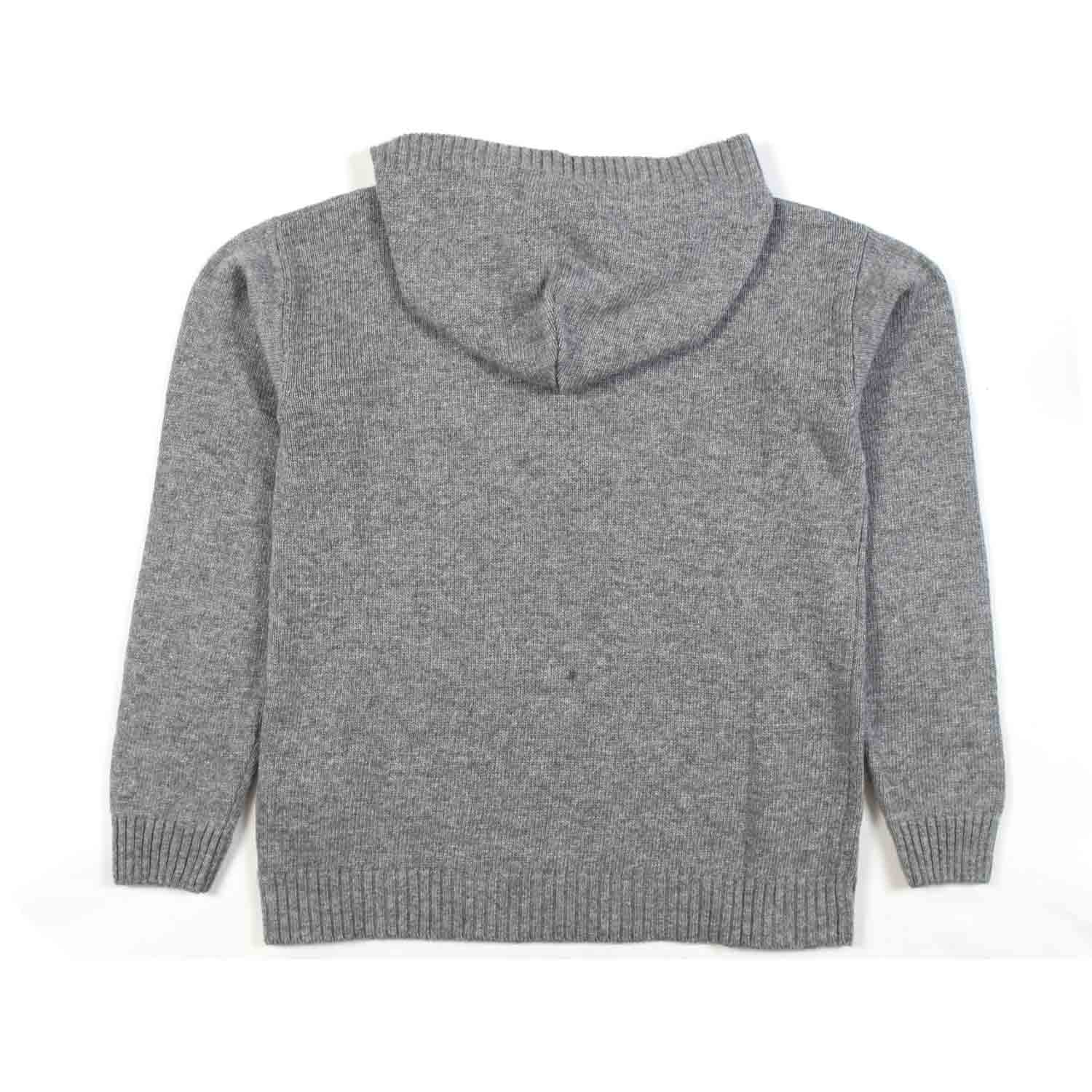 PULLOVER GRIGIO CON CAPPUCCIO BAMBINA E TEEN - annameglio.com abbigliamento moda