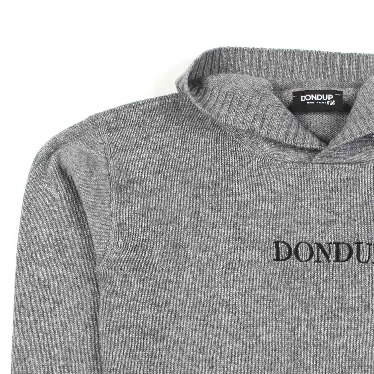 PULLOVER GRIGIO CON CAPPUCCIO BAMBINA E TEEN - annameglio.com abbigliamento moda