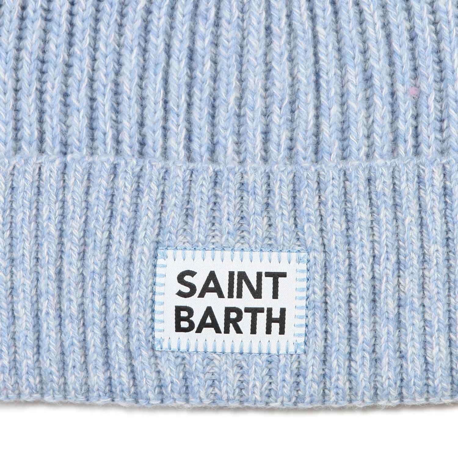 CAPPELLO UNISEX MOULINE AZZURRO - annameglio.com abbigliamento moda