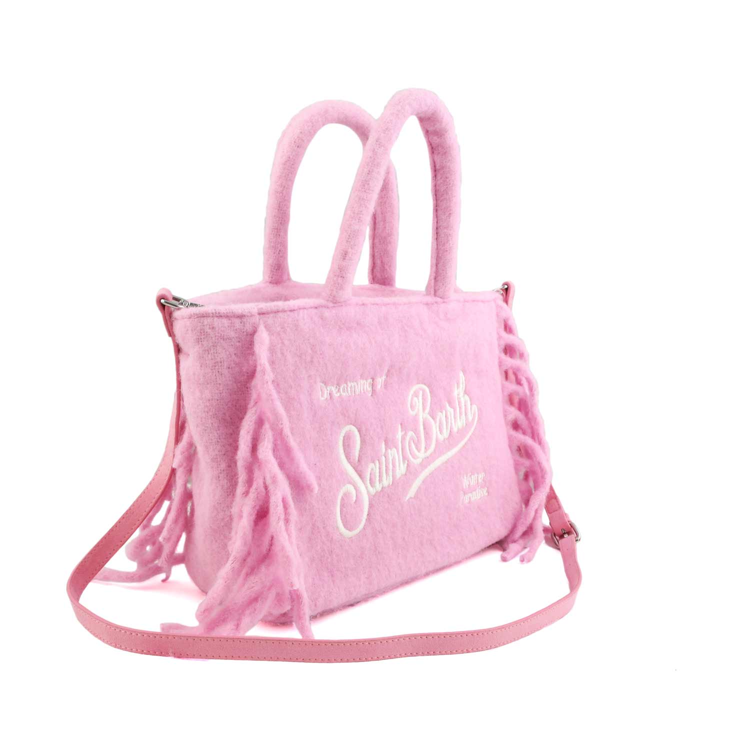 BORSA COLETTE BLANKET ROSA E BIANCA - annameglio.com abbigliamento moda