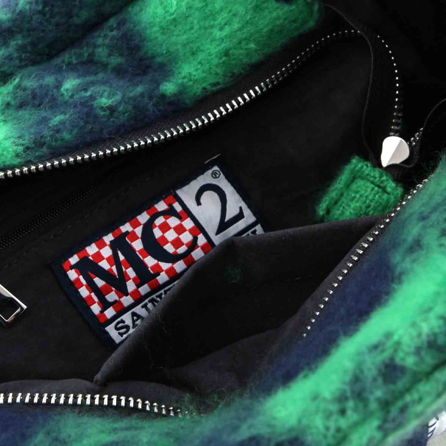 BORSA COLETTE VERDE E BLU A QUADRI - annameglio.com abbigliamento moda