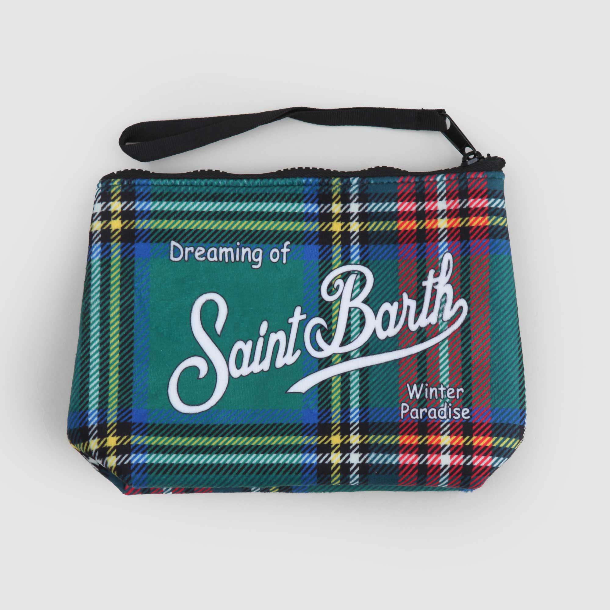 POCHETTE ALINE TARTAN VERDE E ROSSA - annameglio.com abbigliamento moda