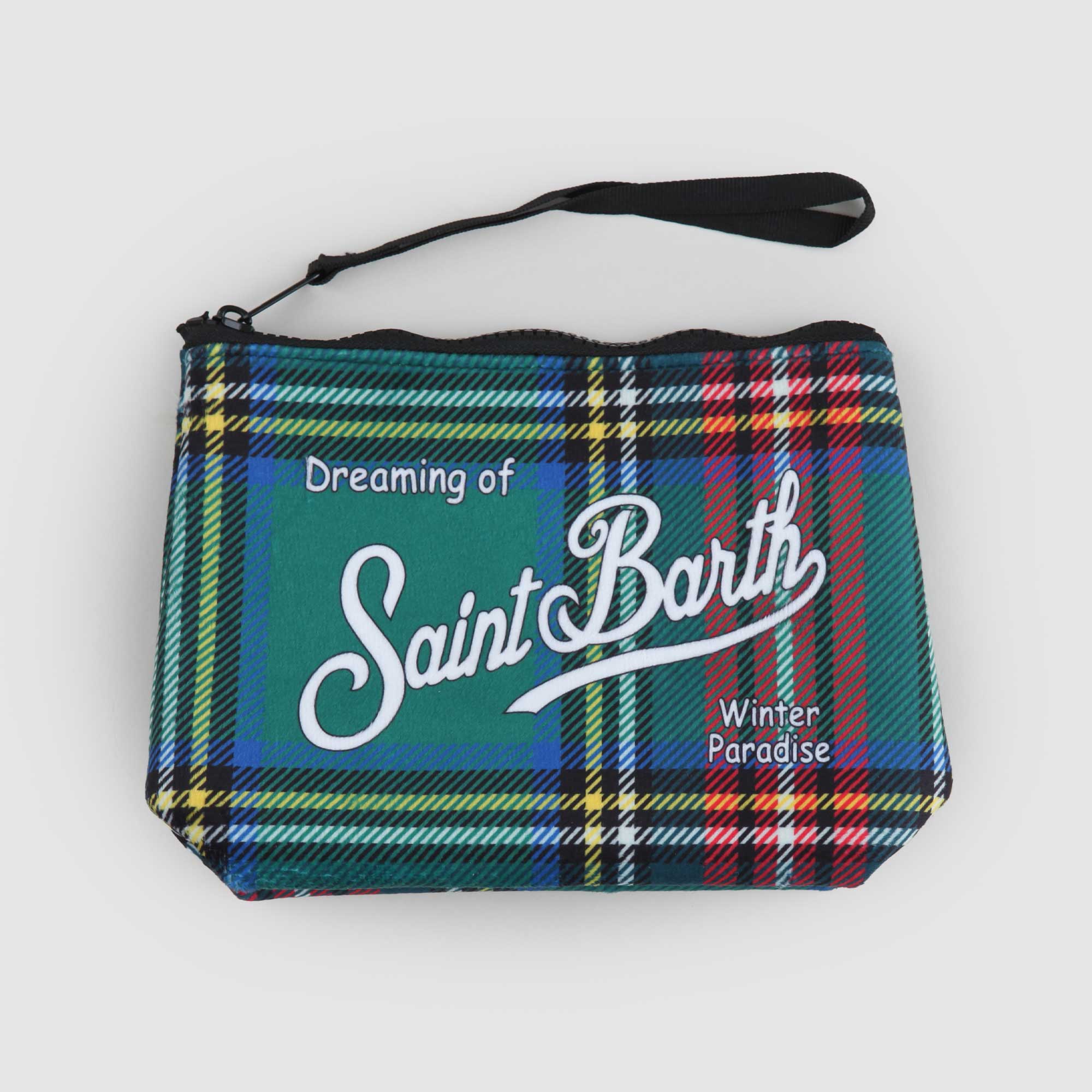 POCHETTE ALINE TARTAN VERDE E ROSSA - annameglio.com abbigliamento moda