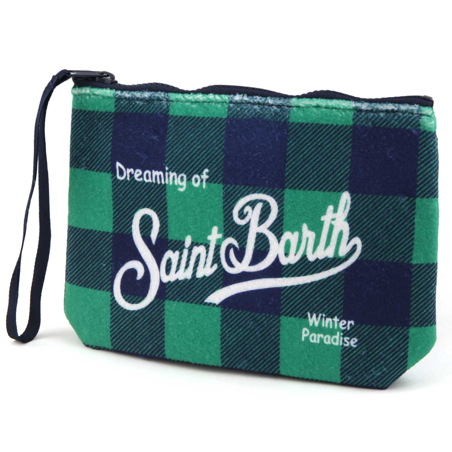 POCHETTE ALINE A QUADRI VERDE E BLU - annameglio.com abbigliamento moda