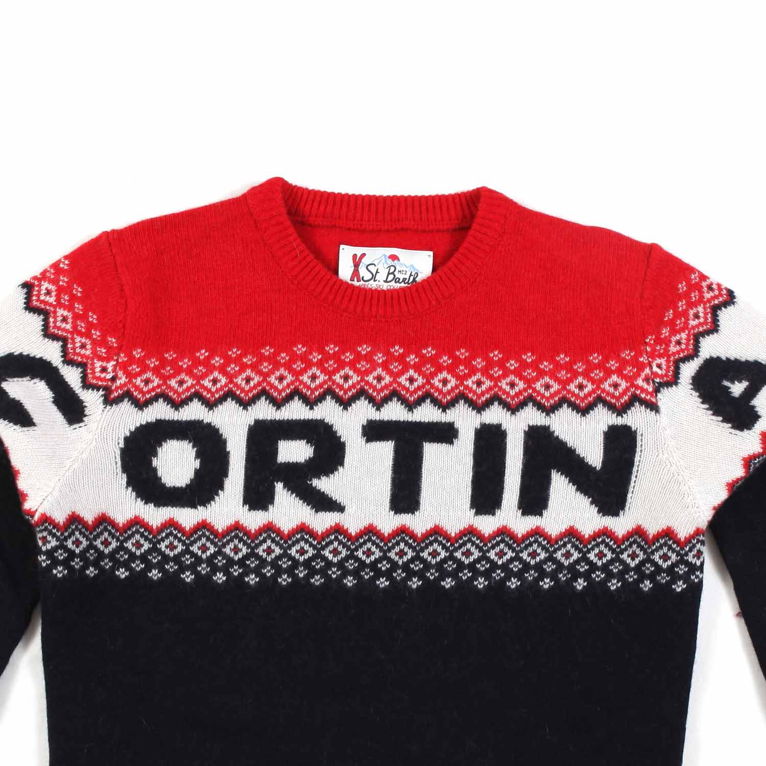 MAGLIONE DOUGLAS BLU ROSSO E BIANCO BAMBINO E TEEN - annameglio.com abbigliamento moda