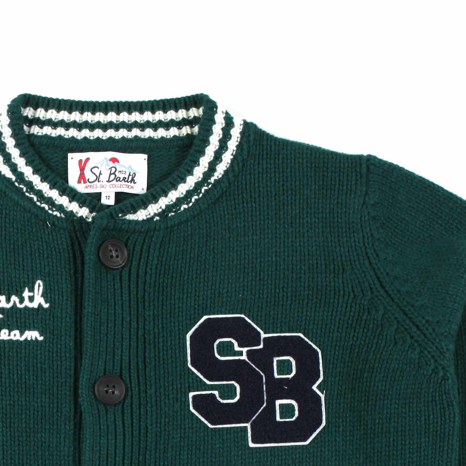 CARDIGAN BENJAMIN VERDE BAMBINO E TEEN - annameglio.com abbigliamento moda