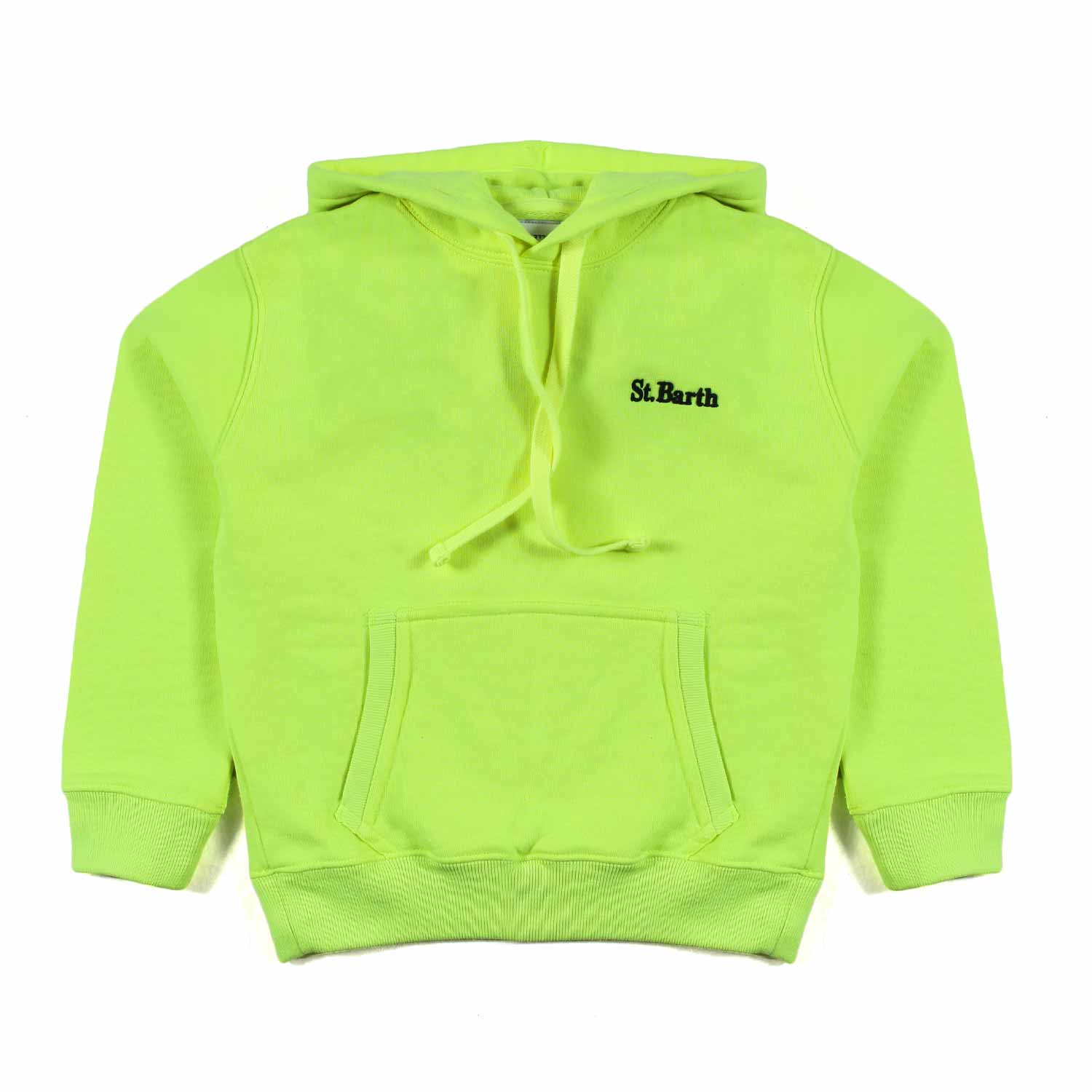 FELPA OLIVER GIALLO FLUO CON CAPPUCCIO - annameglio.com abbigliamento moda