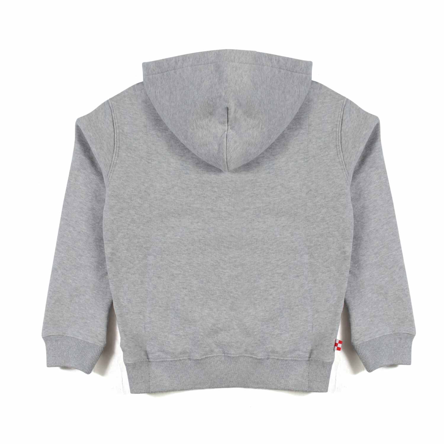 FELPA OLIVER GRIGIO MELANGE CON CAPPUCCIO - annameglio.com abbigliamento moda