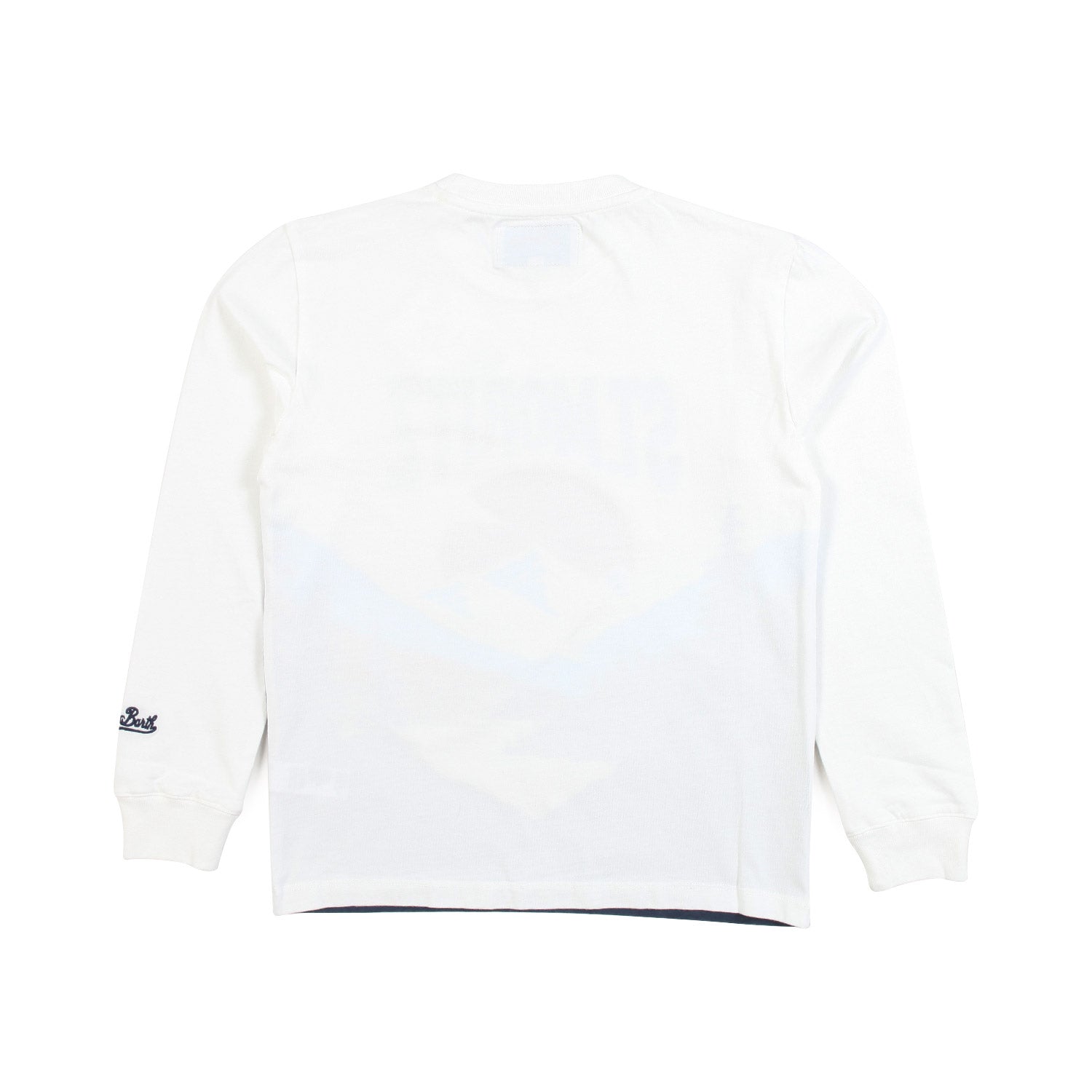 T-SHIRT MANICA LUNGA BIANCA CON STAMPA ST MORITZ - annameglio.com abbigliamento moda