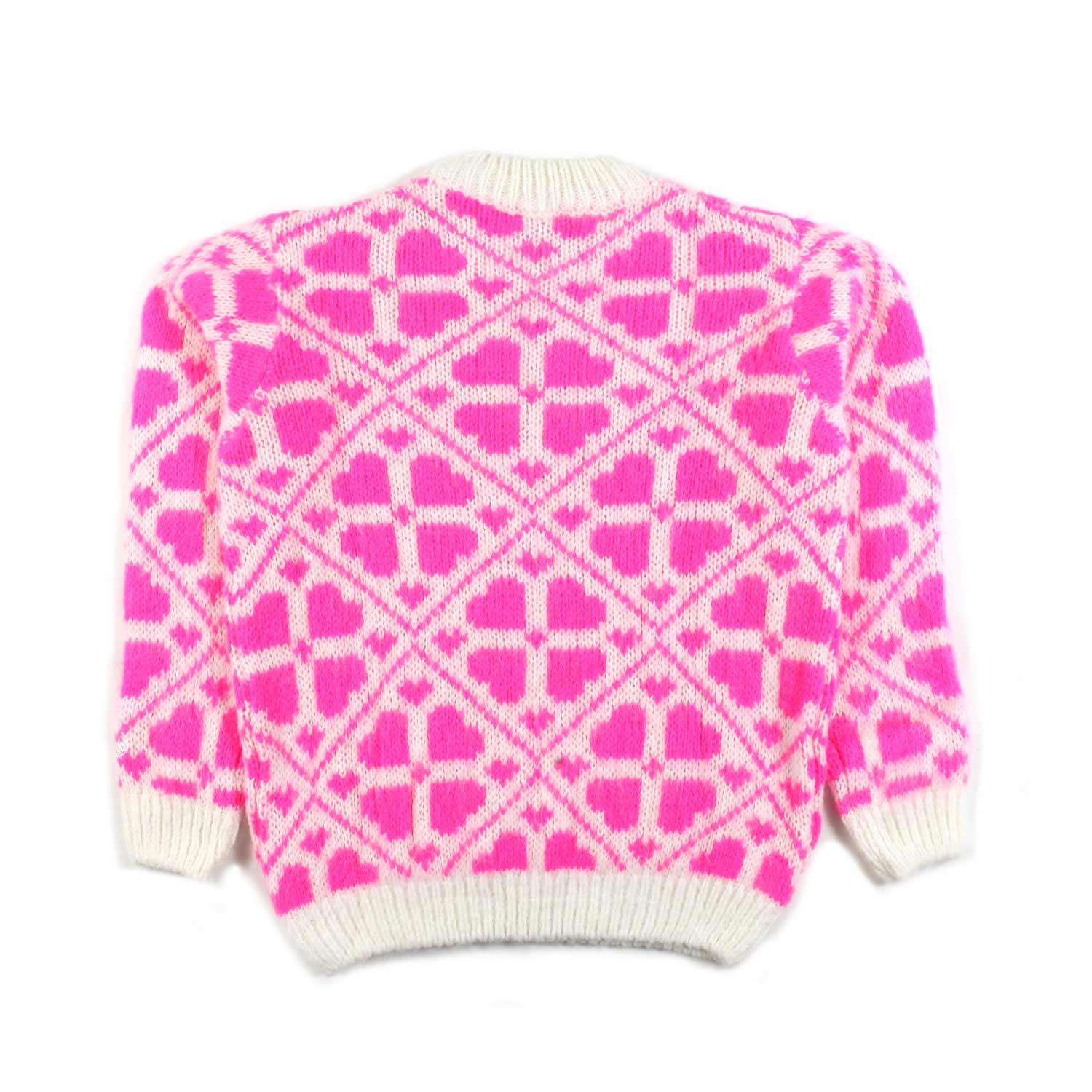 MAGLIONE BIANCO CALDO E FUCSIA BAMBINA E TEEN - annameglio.com abbigliamento moda
