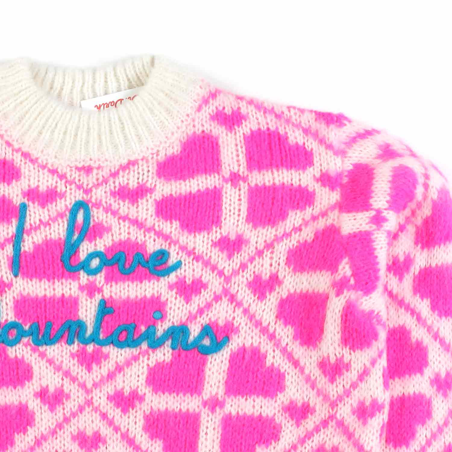 MAGLIONE BIANCO CALDO E FUCSIA BAMBINA E TEEN - annameglio.com abbigliamento moda