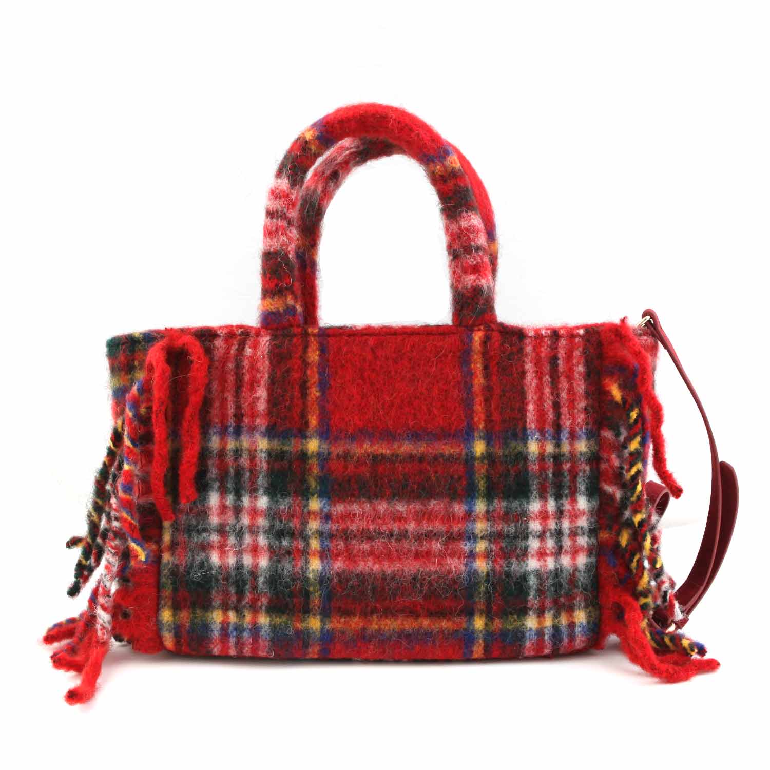 BORSA COLETTE TARTAN ROSSA E MULTICOLOR - annameglio.com abbigliamento moda