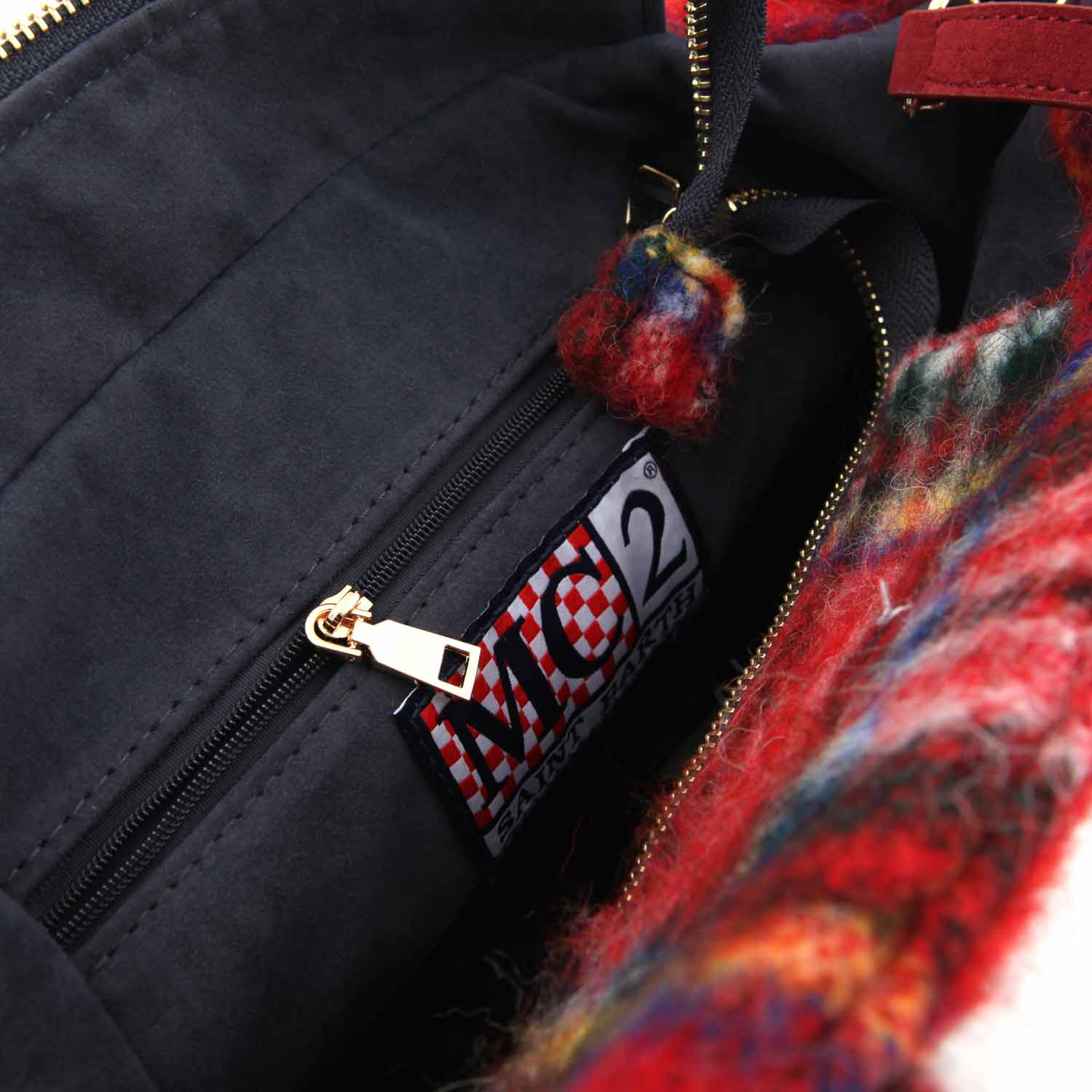 BORSA COLETTE TARTAN ROSSA E MULTICOLOR - annameglio.com abbigliamento moda