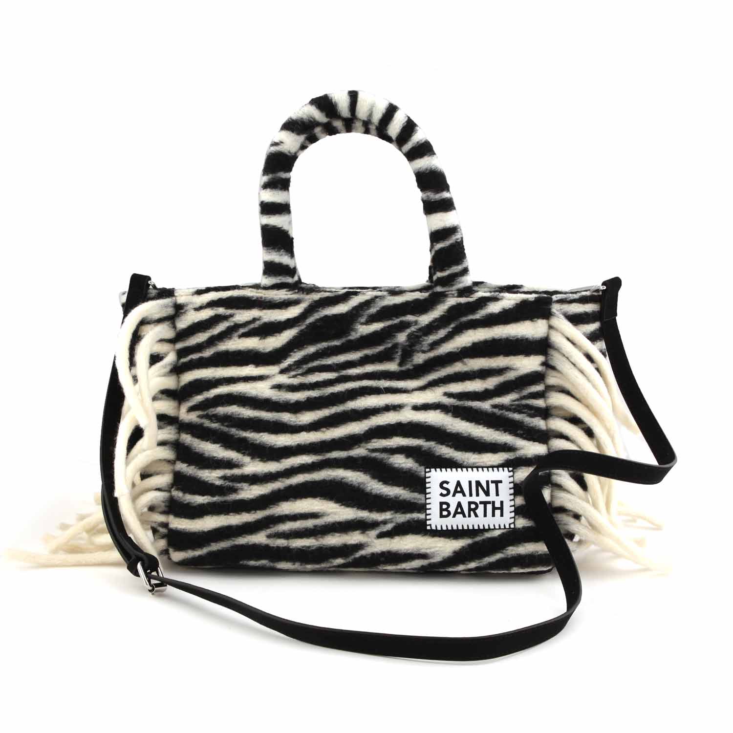 BORSA COLETTE ZEBRATA PANNA E NERA - annameglio.com abbigliamento moda