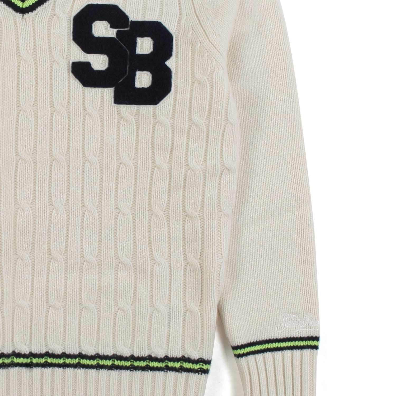 PULLOVER ROGER BIANCO BURRO BAMBINO E TEEN - annameglio.com abbigliamento moda