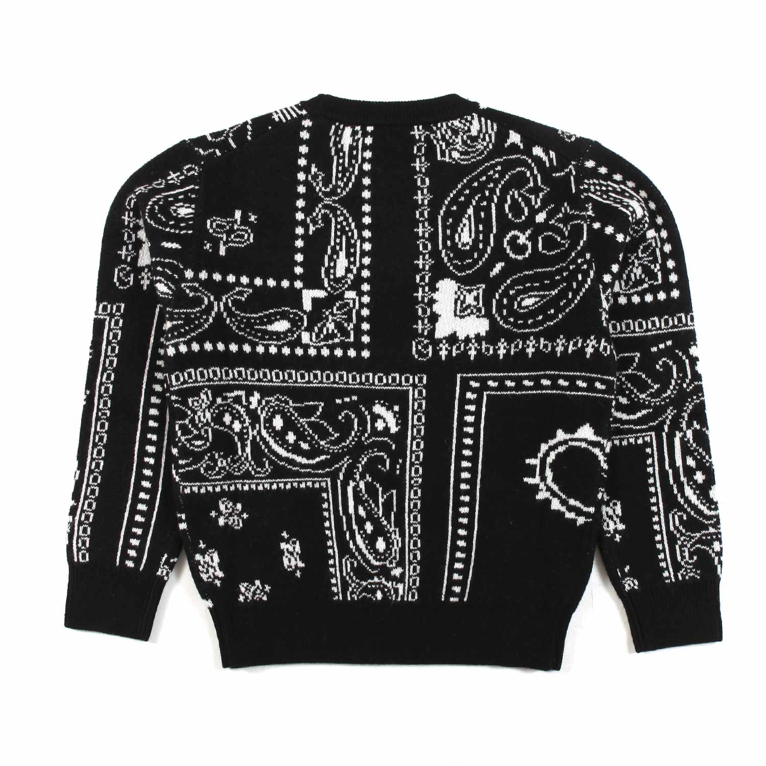 MAGLIONE UNISEX NERO CON PAPERINO JACQUARD - annameglio.com abbigliamento moda