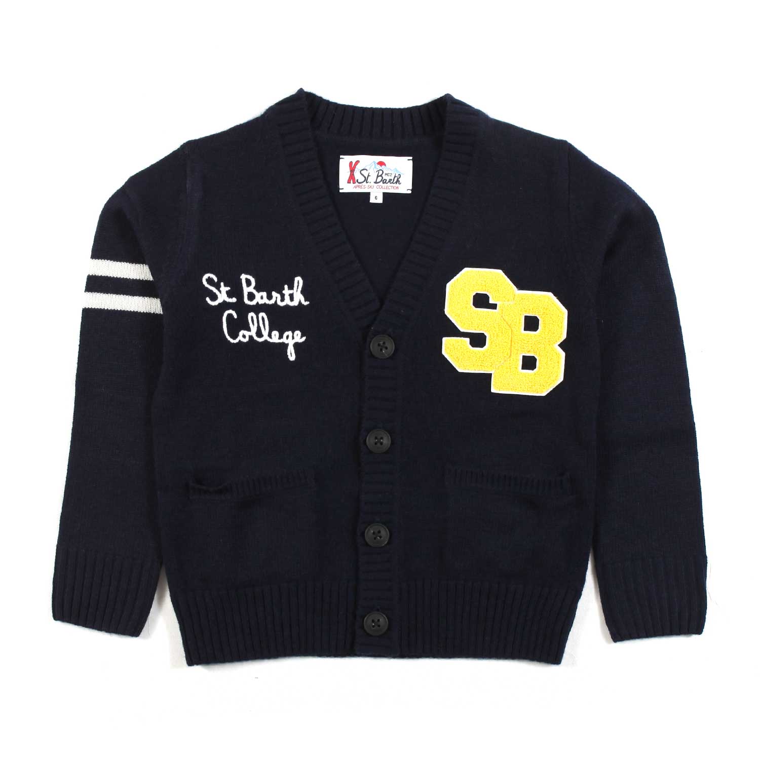 CARDIGAN VARSITY BLU NAVY BAMBINO E TEENAGER - annameglio.com abbigliamento moda