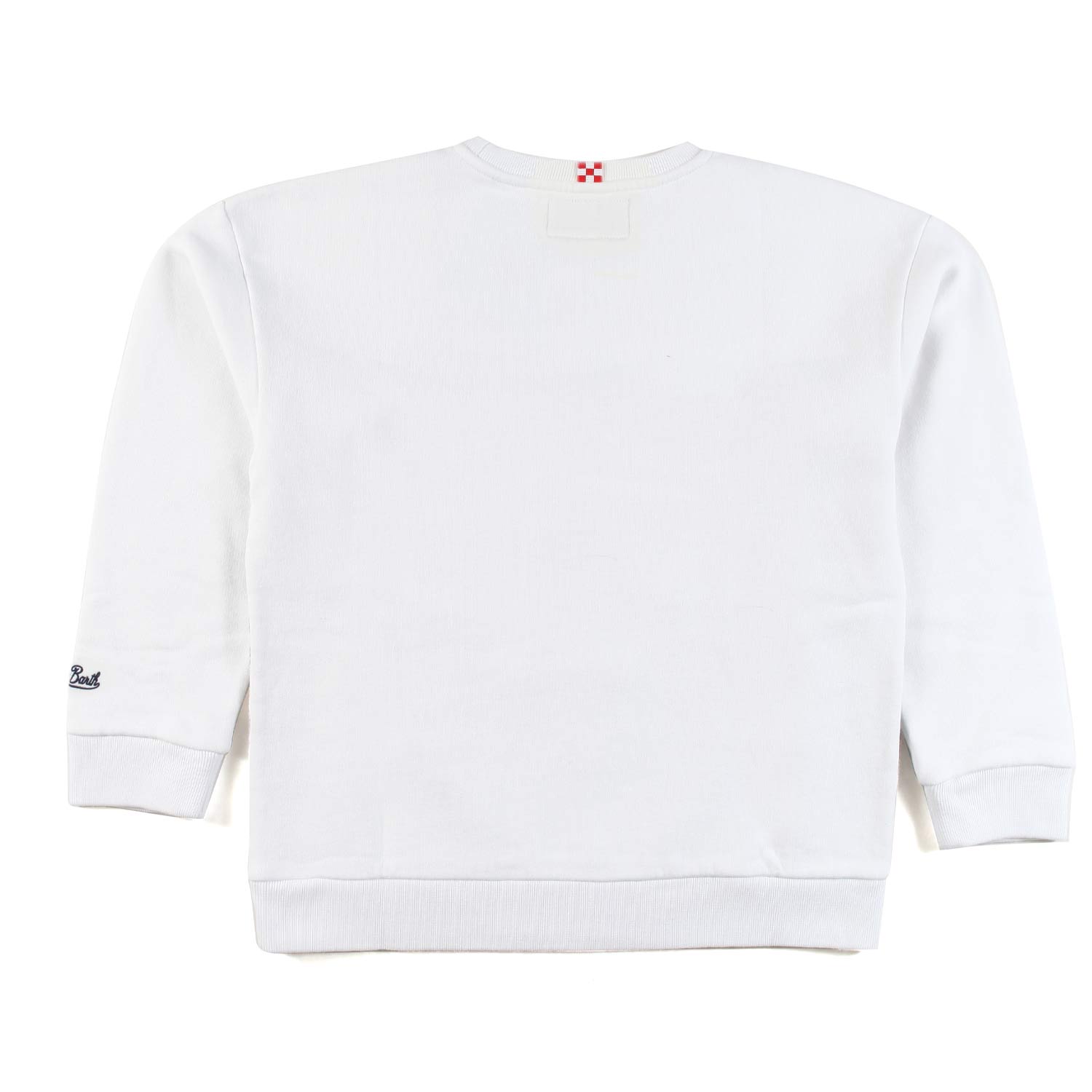 FELPA BIANCA CON STAMPA ST MORITZ - annameglio.com abbigliamento moda