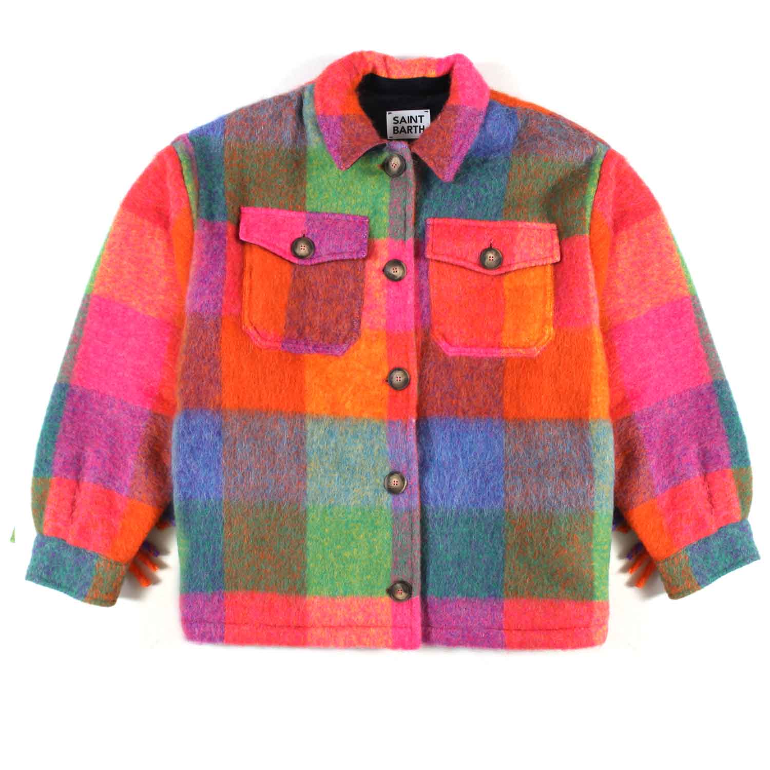 GIACCA CAMICIA MULTICOLOR A QUADRI BAMBINA E TEEN - annameglio.com abbigliamento moda