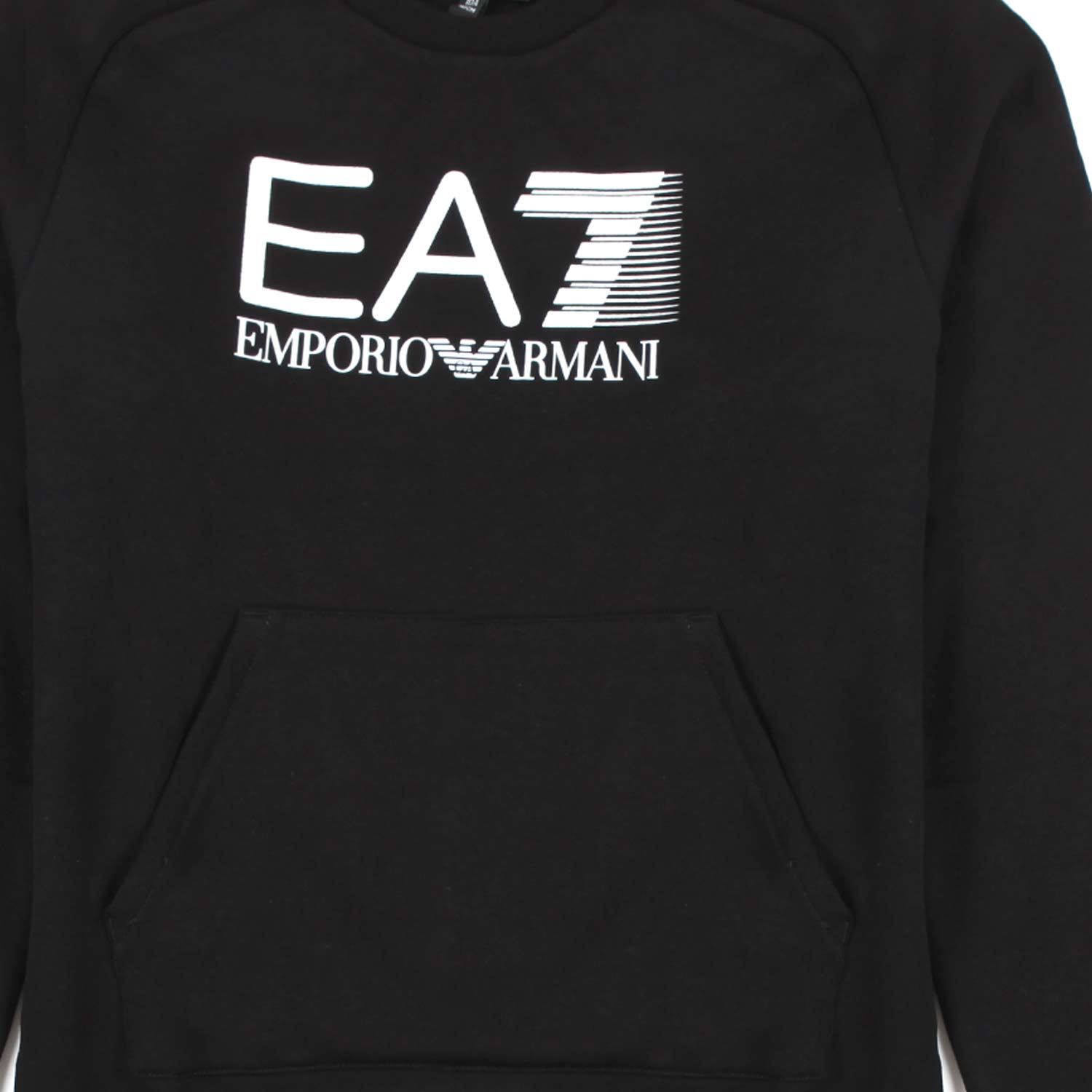 FELPA NERA CON LOGO EA7 BIANCO - annameglio.com abbigliamento moda
