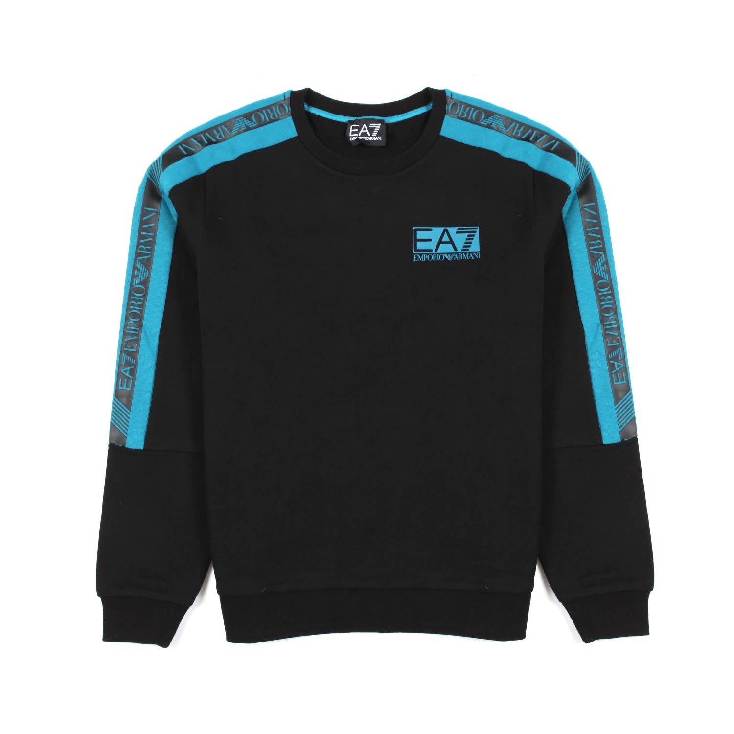 FELPA NERA CON STRISCE OTTANIO - annameglio.com abbigliamento moda