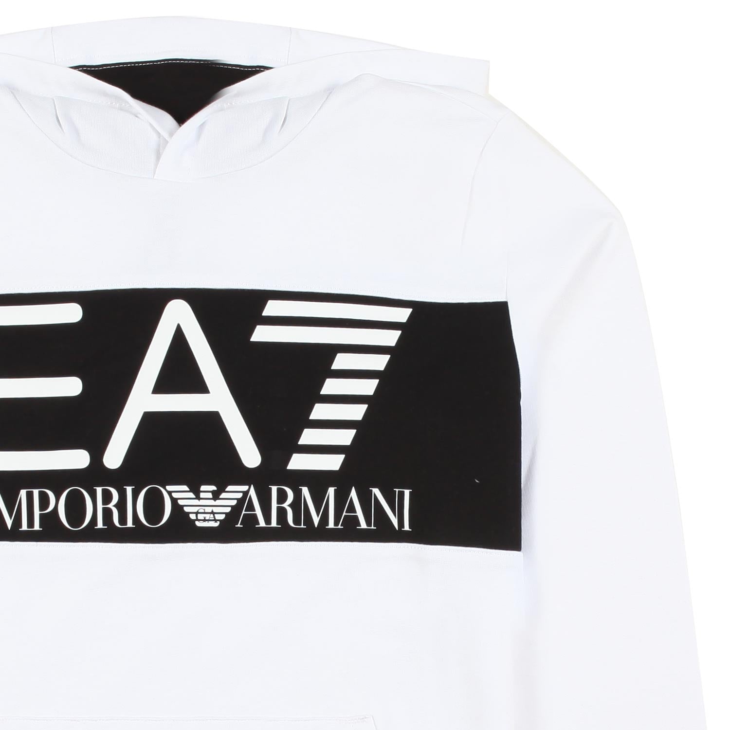 FELPA HOODIE BIANCA CON STRISCIA NERA - annameglio.com abbigliamento moda