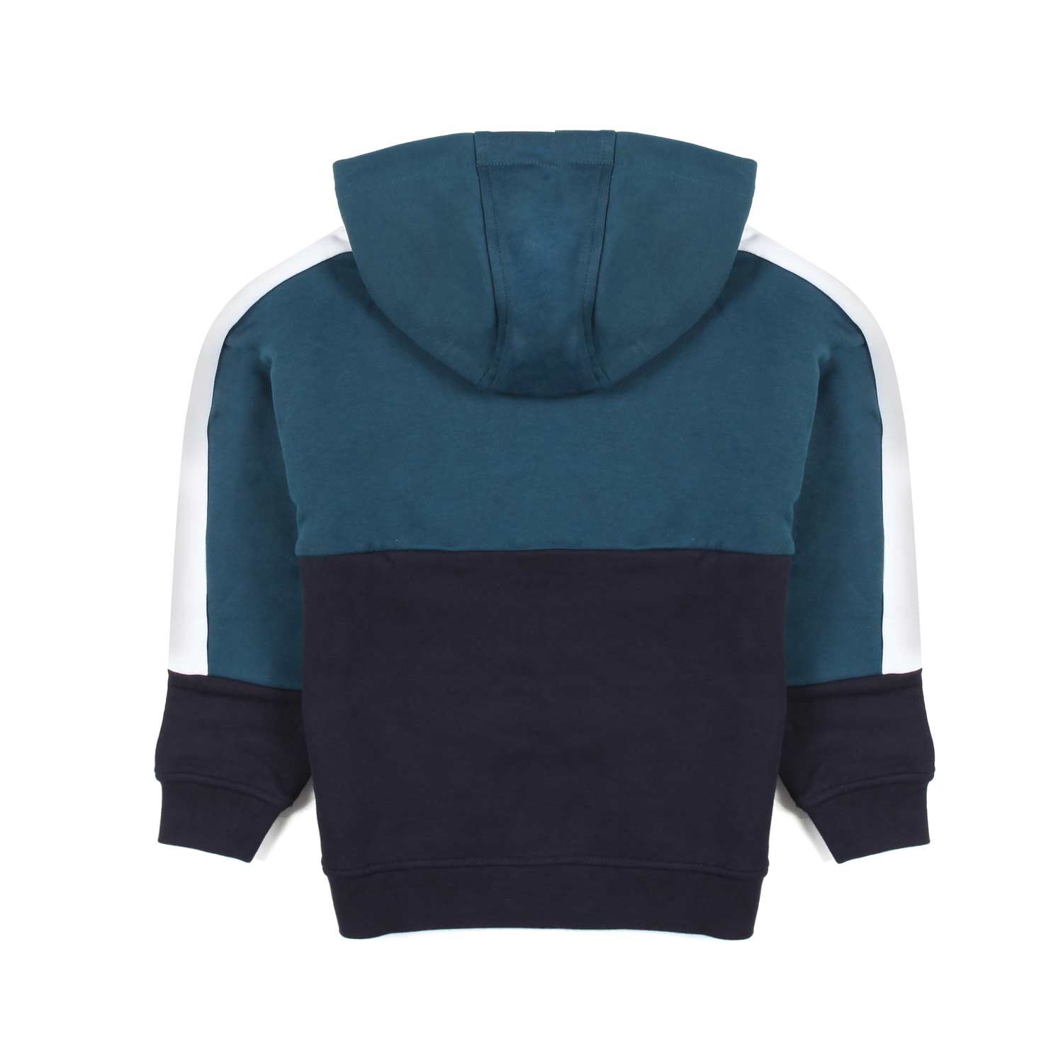 FELPA BLU NAVY E OTTANIO CON CAPPUCCIO - annameglio.com abbigliamento moda