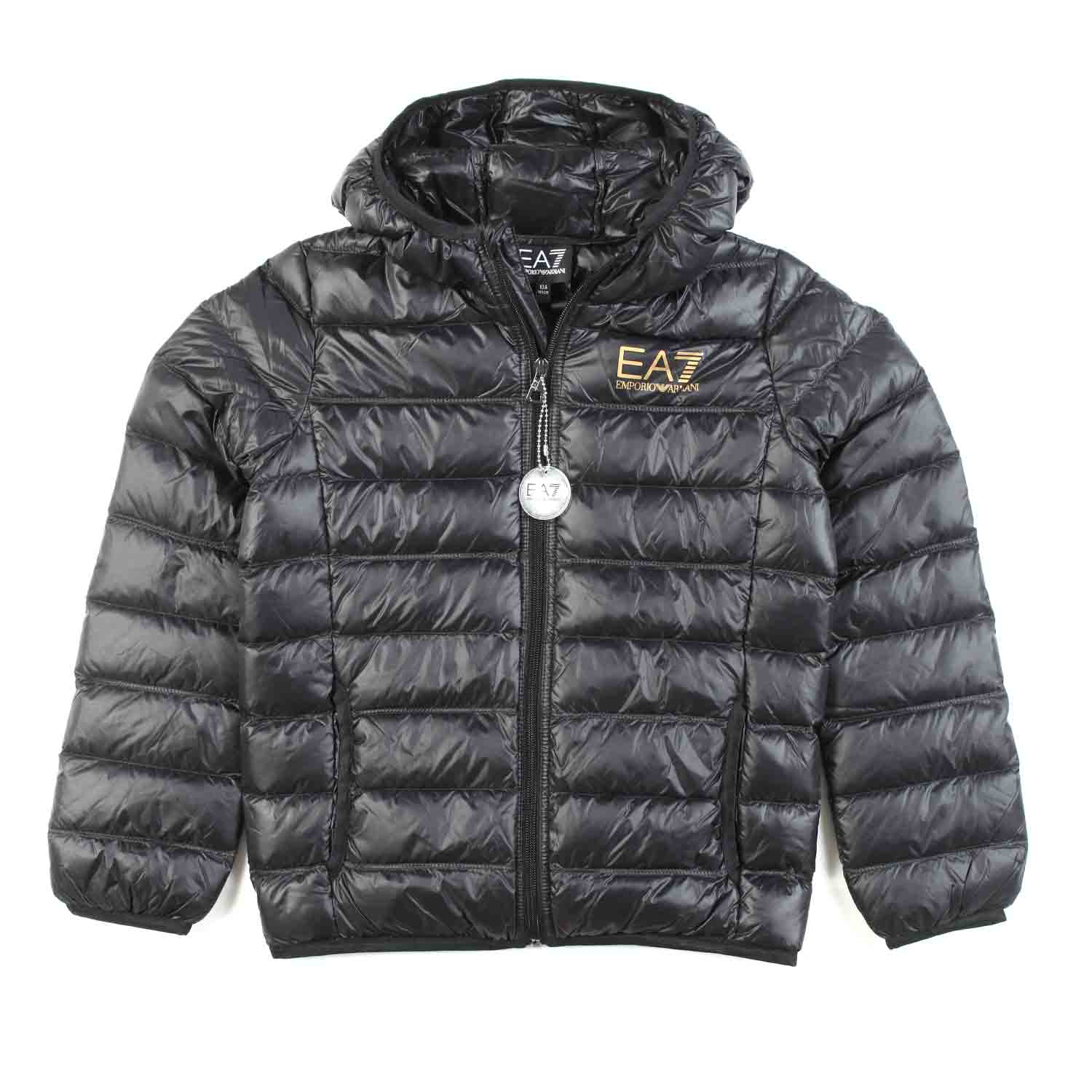 PIUMINO NERO EA7 BAMBINO E TEEN - annameglio.com abbigliamento moda