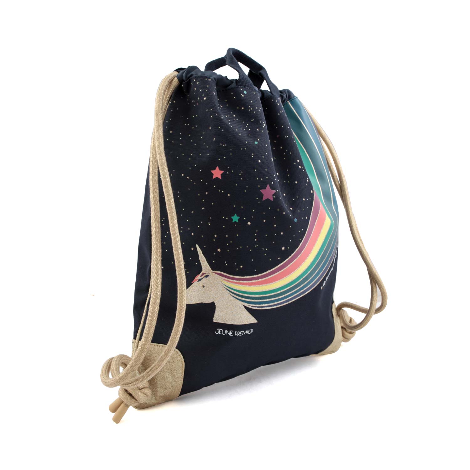 ZAINO A SACCA UNICORN GOLD BLU NAVY - annameglio.com abbigliamento moda
