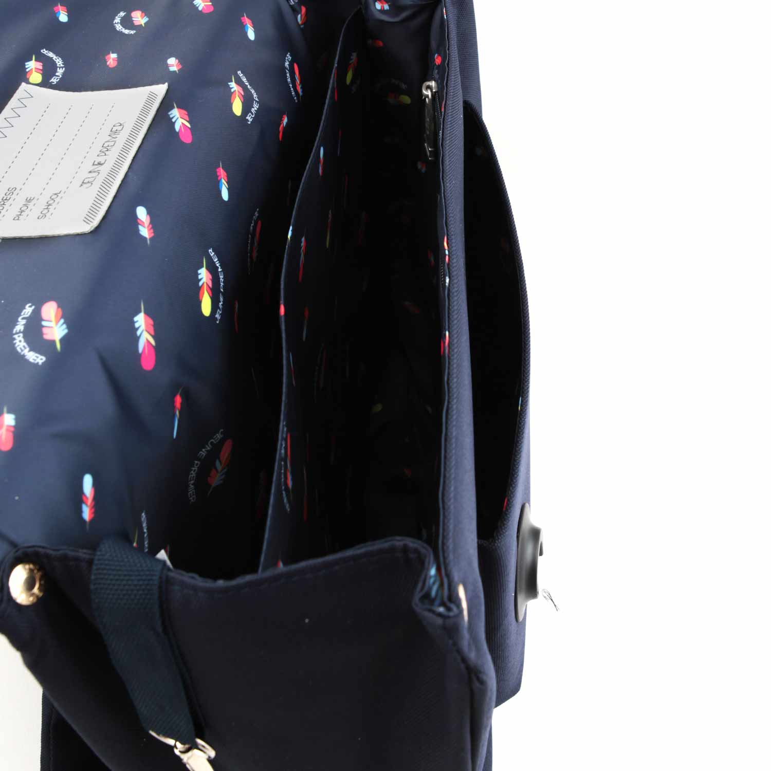 CARTELLA UNICORN GOLD MIDI BLU NAVY BAMBINA - annameglio.com abbigliamento moda