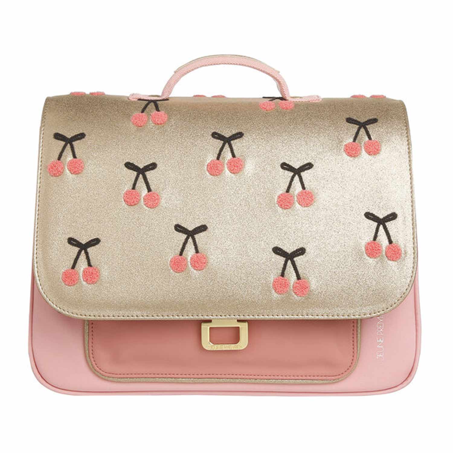 CARTELLA CHERRY POMPON MINI ROSA E ORO BAMBINA - annameglio.com abbigliamento moda