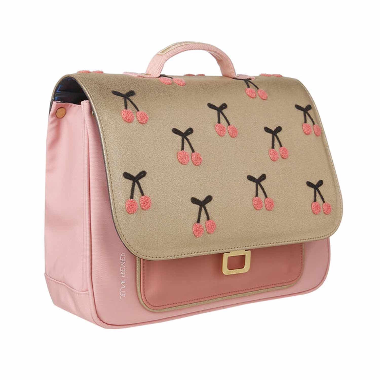 CARTELLA CHERRY POMPON MINI ROSA E ORO BAMBINA - annameglio.com abbigliamento moda