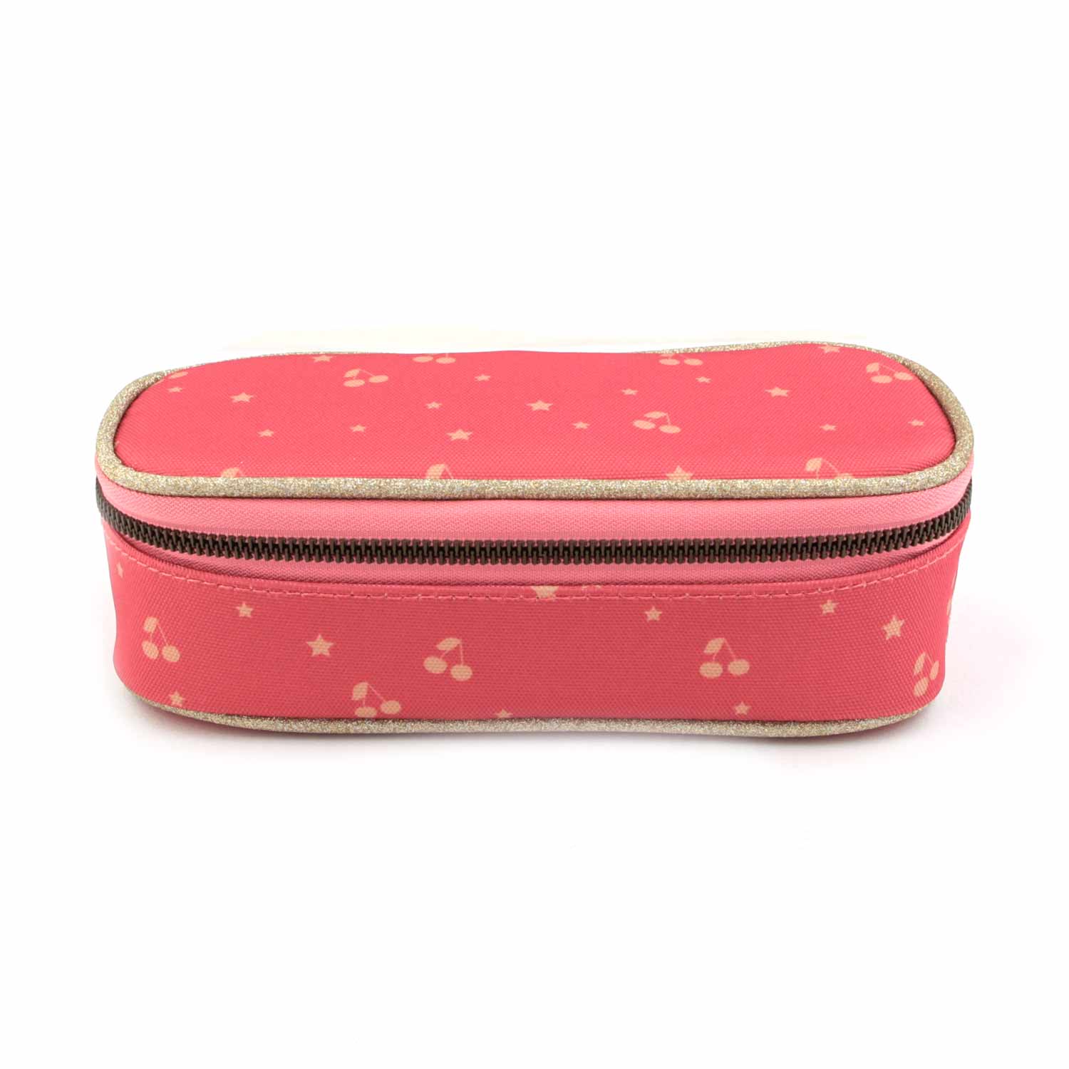 ASTUCCIO CHERRY GLITTER ROSA E ORO - annameglio.com abbigliamento moda