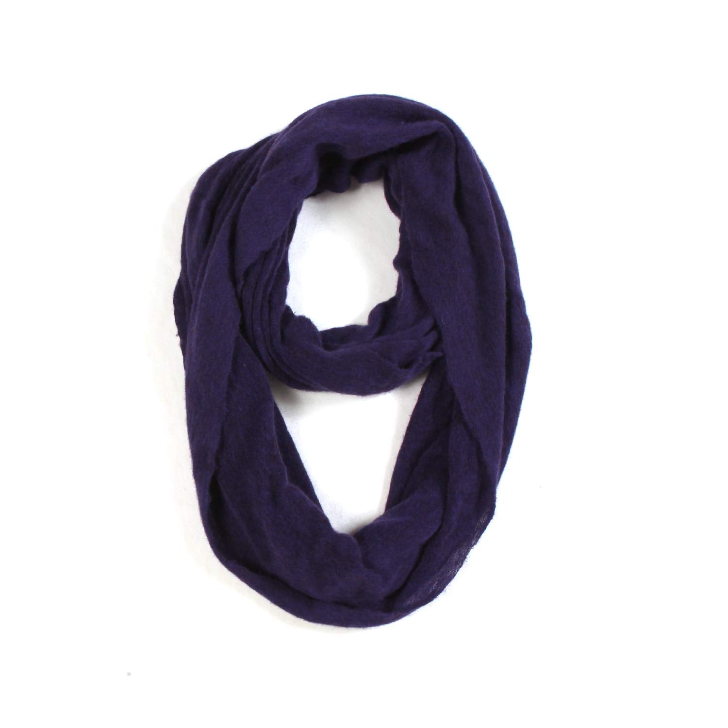 SCIARPA TUBO VIOLA SCURO IN CACHEMIRE - annameglio.com abbigliamento moda