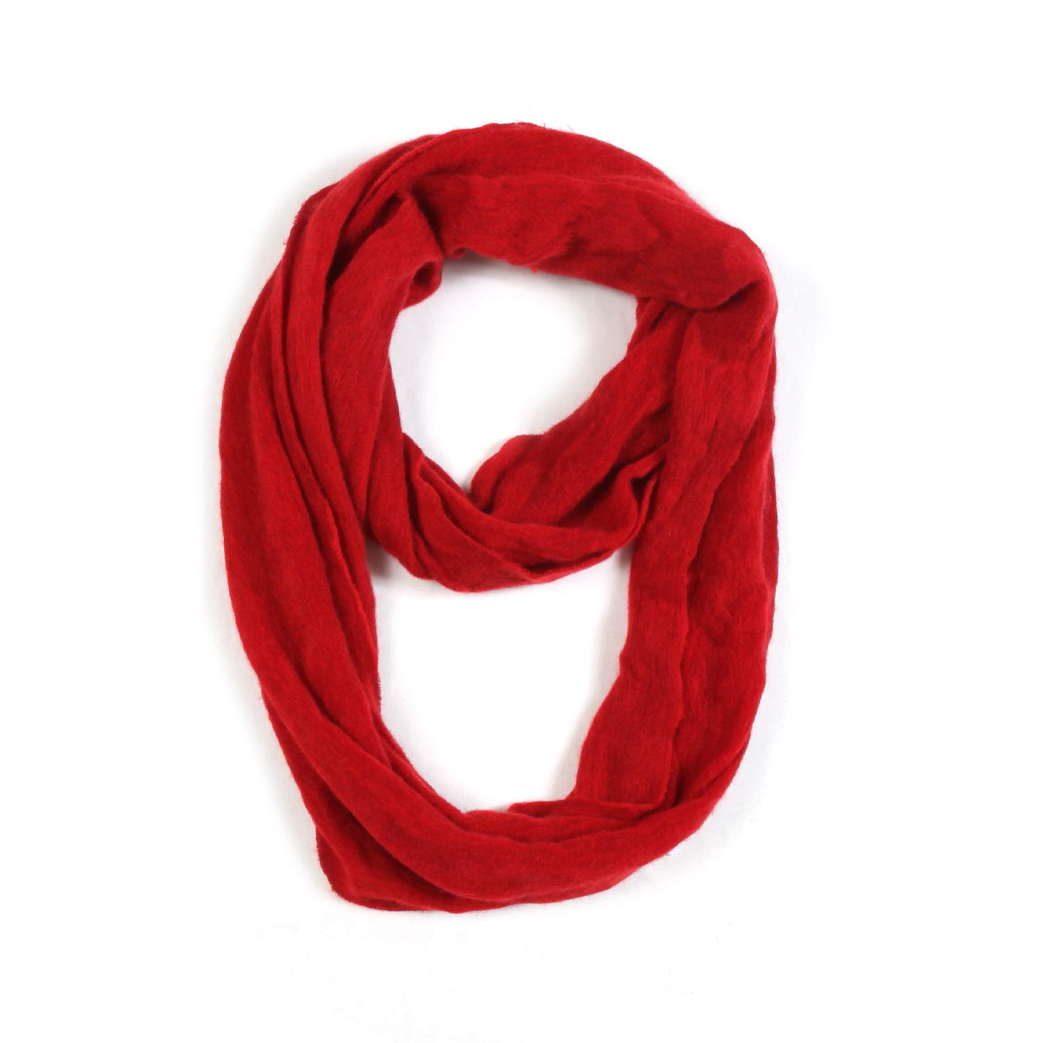 SCIARPA TUBO ROSSO SCURO IN CACHEMIRE - annameglio.com abbigliamento moda