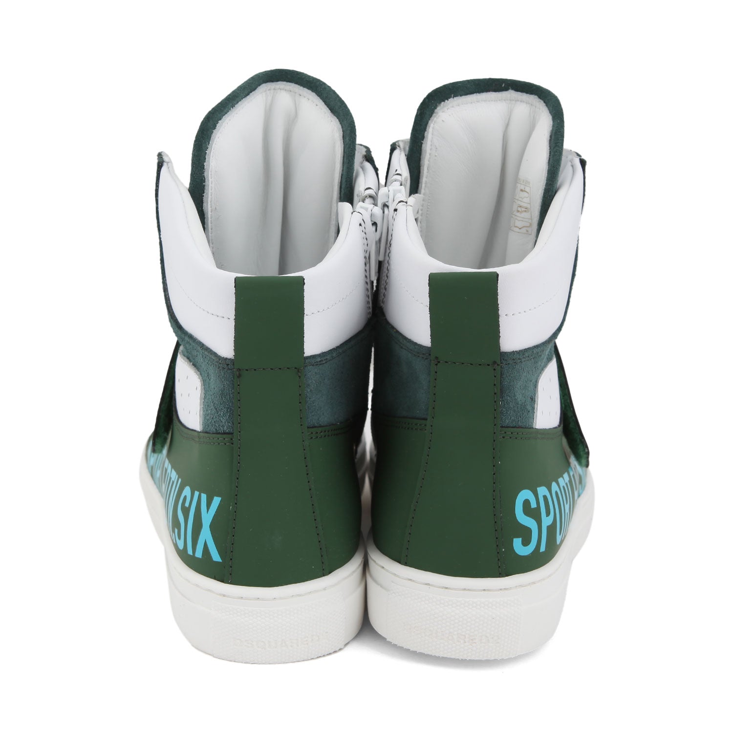 SNEAKER HIGH-TOP UNISEX VERDE E BIANCA - annameglio.com abbigliamento moda