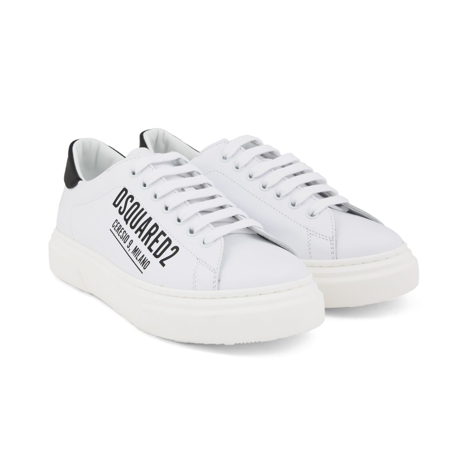SNEAKER UNISEX BIANCA CON DETTAGLI NERI - annameglio.com abbigliamento moda