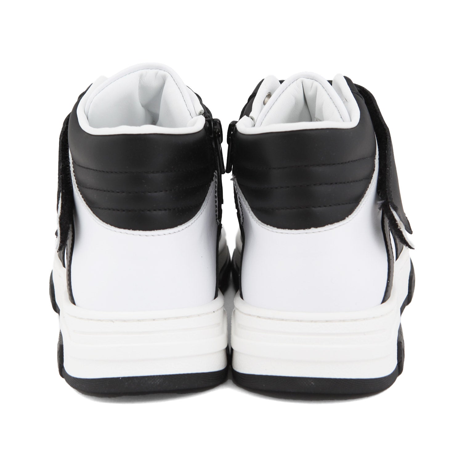 SNEAKER HIGH-TOP UNISEX NERA E BIANCA - annameglio.com abbigliamento moda