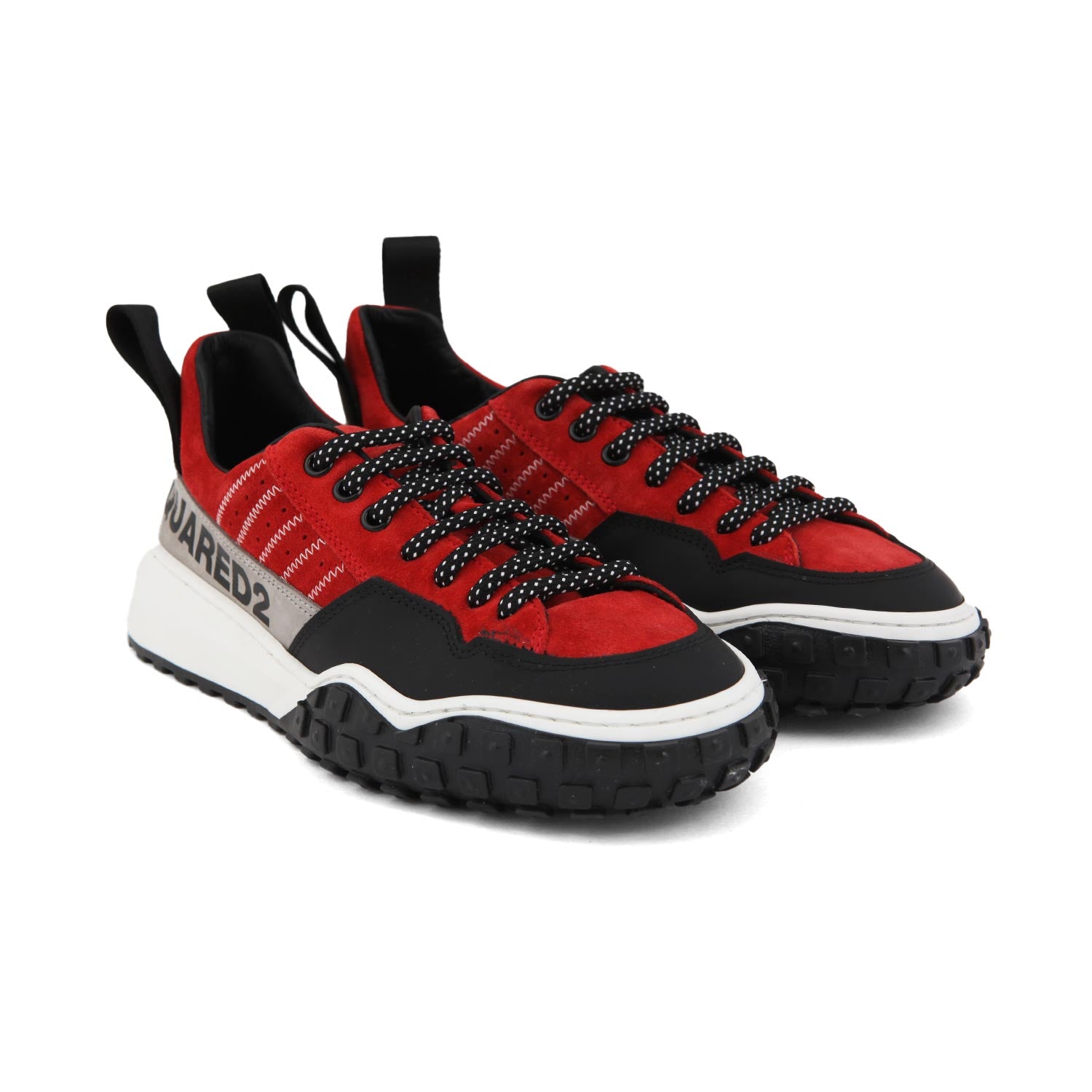 SNEAKER UNISEX ROSSA CON DETTAGLI NERI E BIANCHI - annameglio.com abbigliamento moda