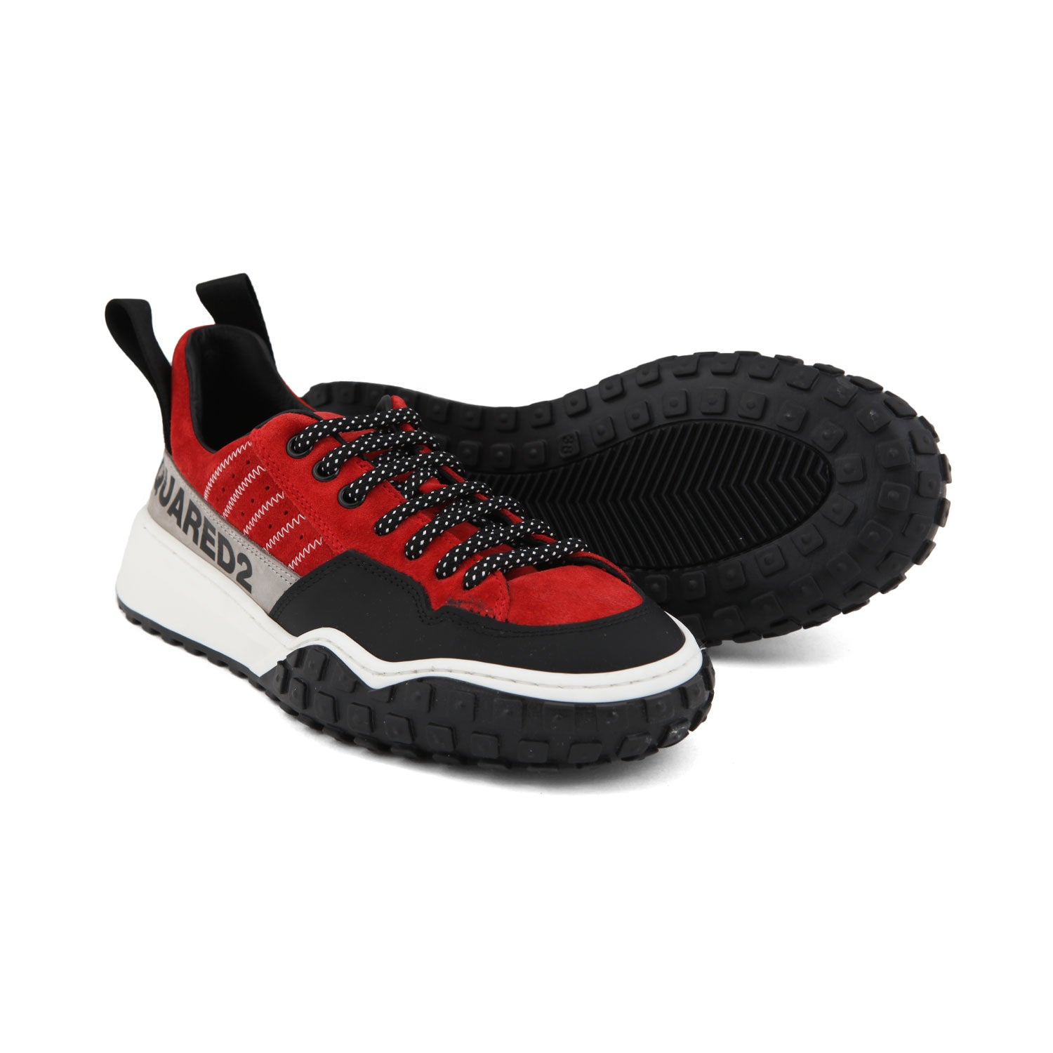 SNEAKER UNISEX ROSSA CON DETTAGLI NERI E BIANCHI - annameglio.com abbigliamento moda