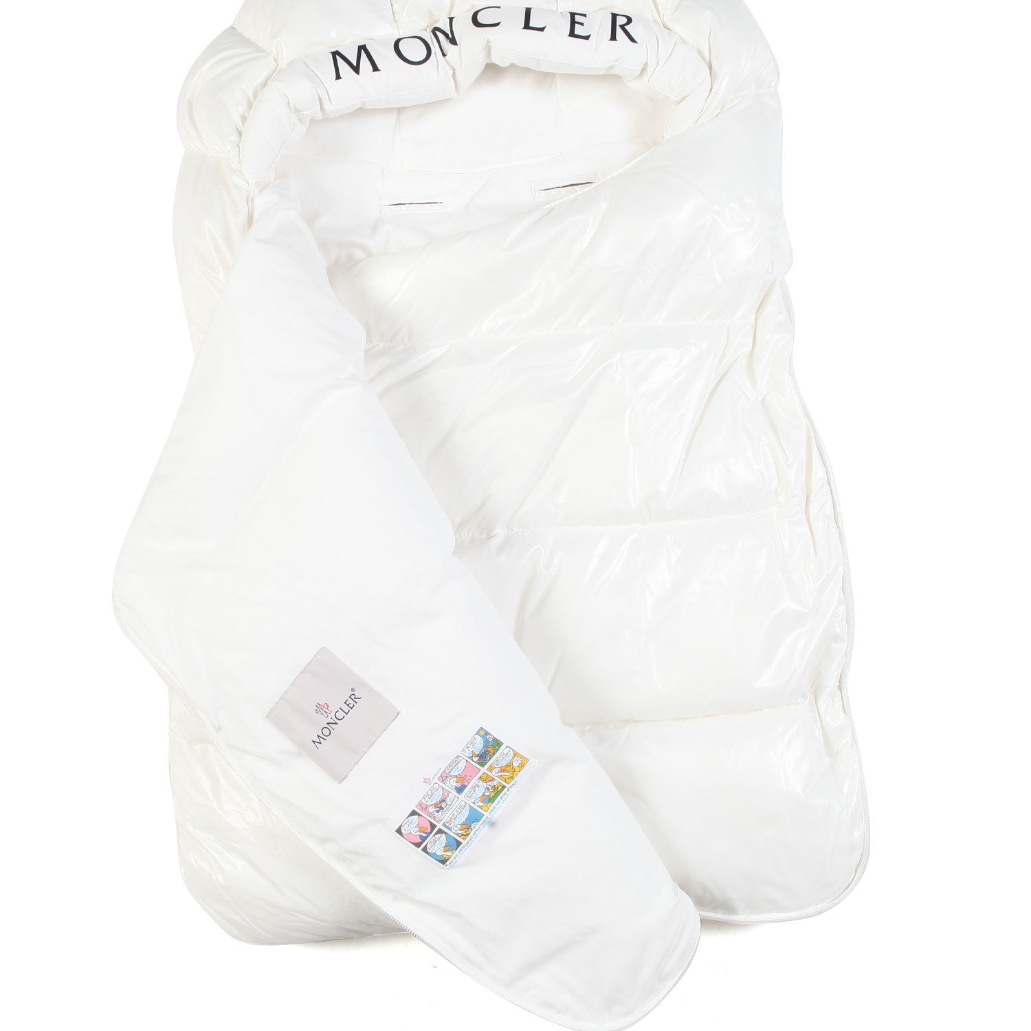 SACCO NANNA BIANCO CON IMBOTTITURA IN PIUMA - annameglio.com abbigliamento moda