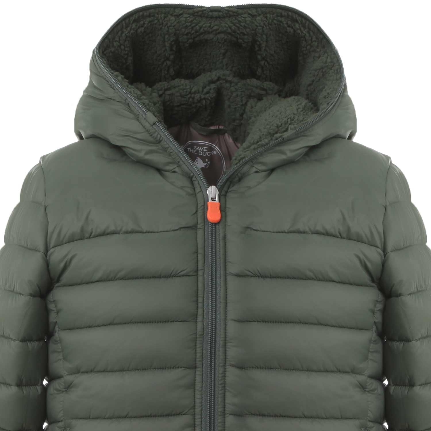 PIUMINO ROB VERDE MILITARE CON FODERA ECO TEDDY - annameglio.com abbigliamento moda