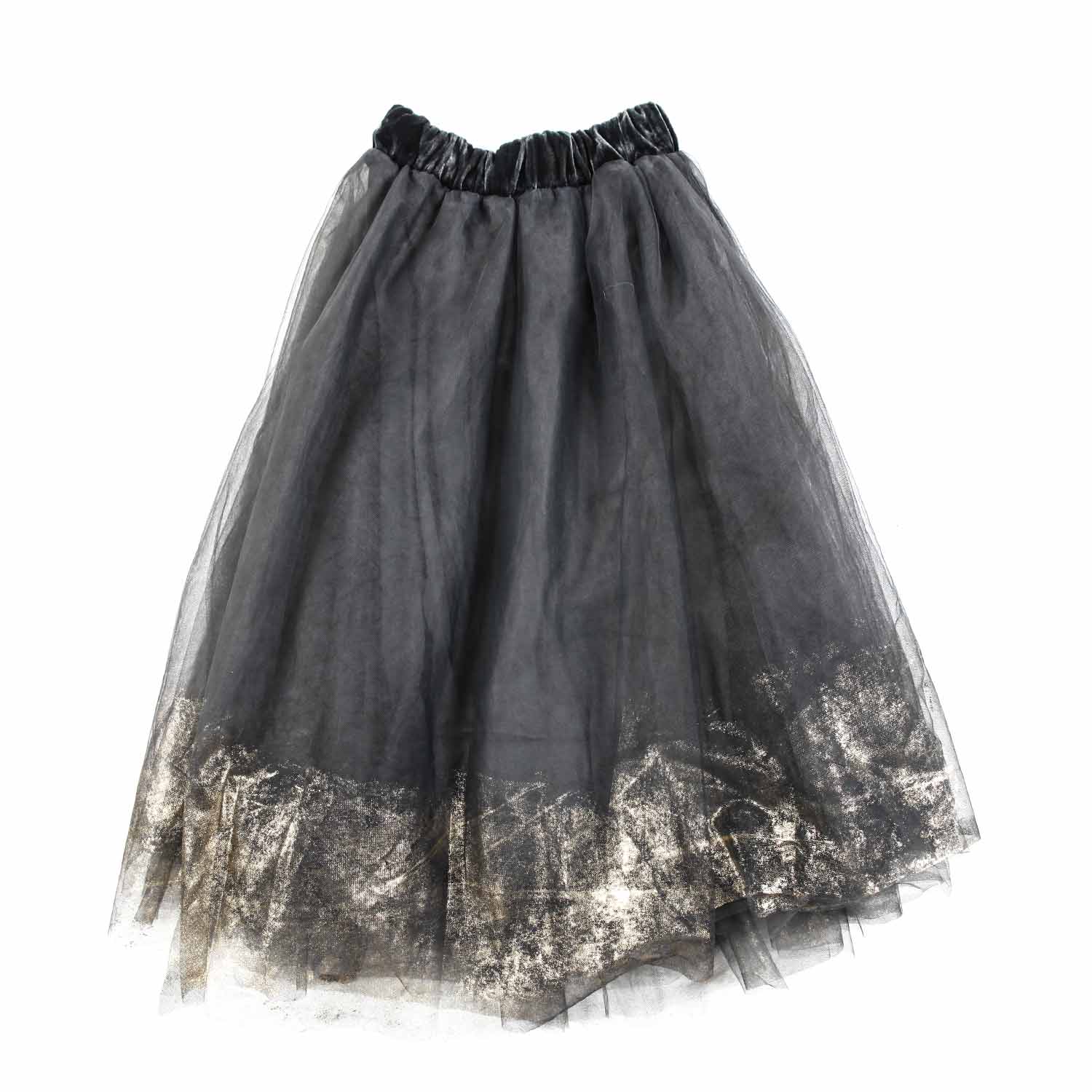 GONNA TULLE ANTRACITE E ORO BAMBINA E TEEN - annameglio.com abbigliamento moda