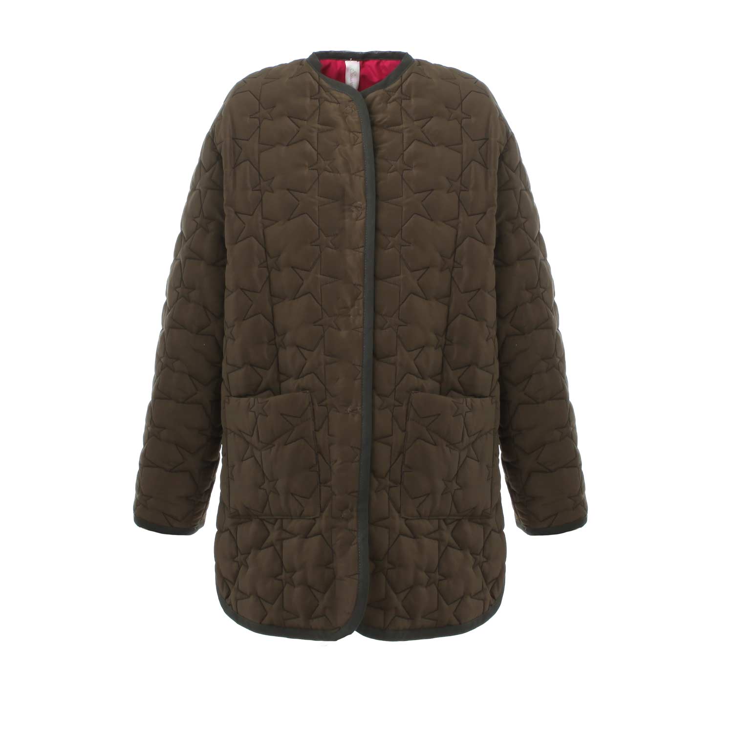 GIACCONE VERDE MILITARE CON STELLE BAMBINA E TEEN - annameglio.com abbigliamento moda