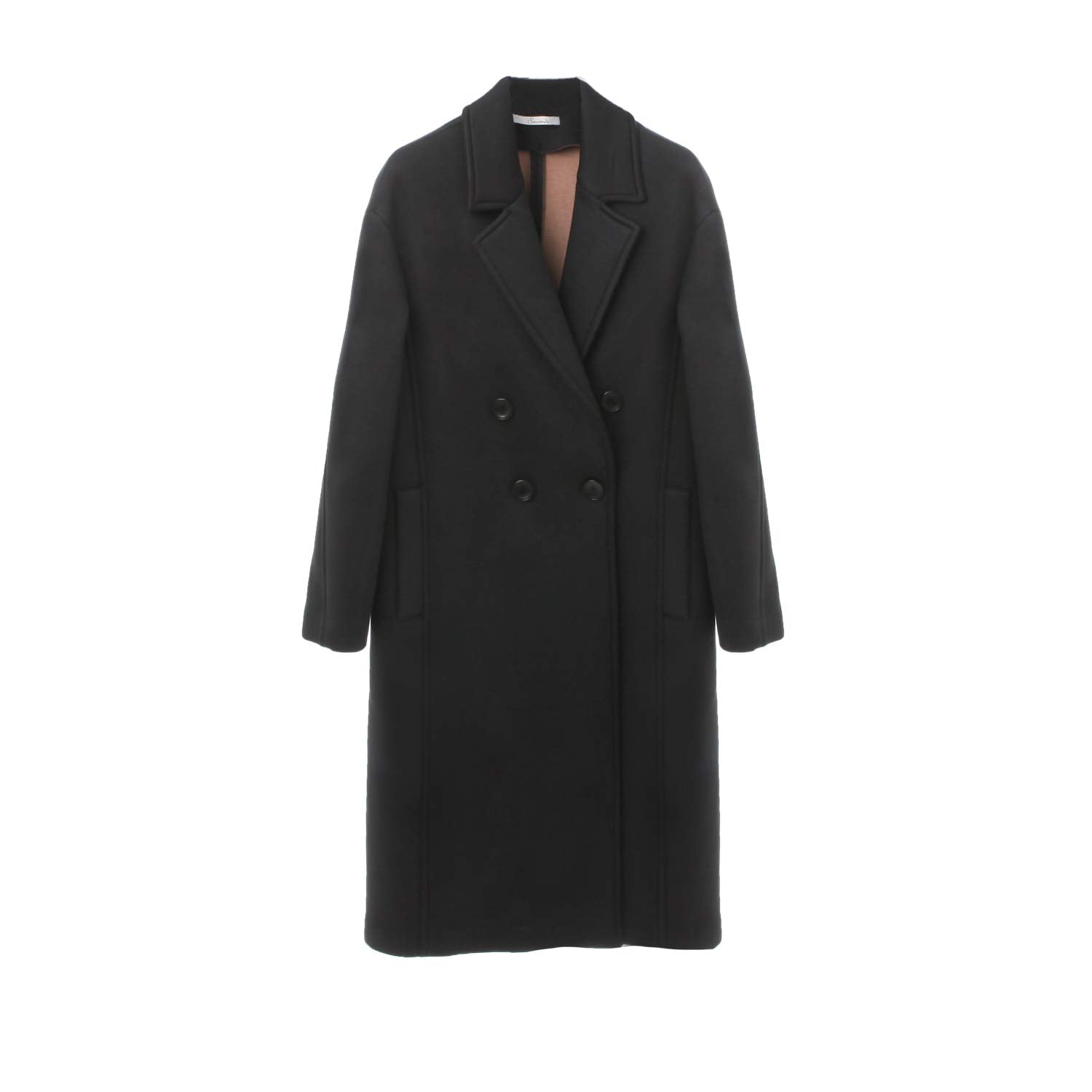 CAPPOTTO NERO DOPPIOPETTO - annameglio.com abbigliamento moda