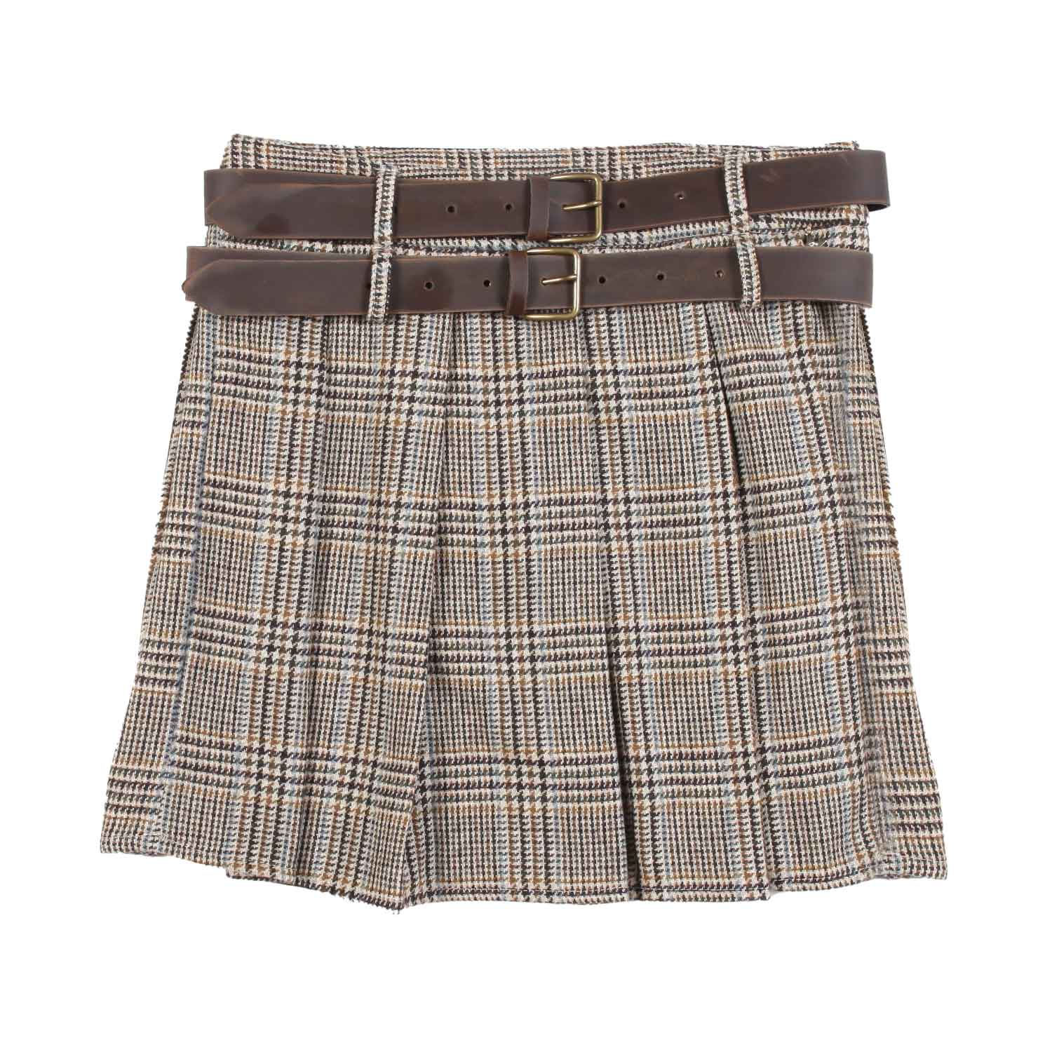 MINIGONNA TARTAN PIED DE POULE - annameglio.com abbigliamento moda