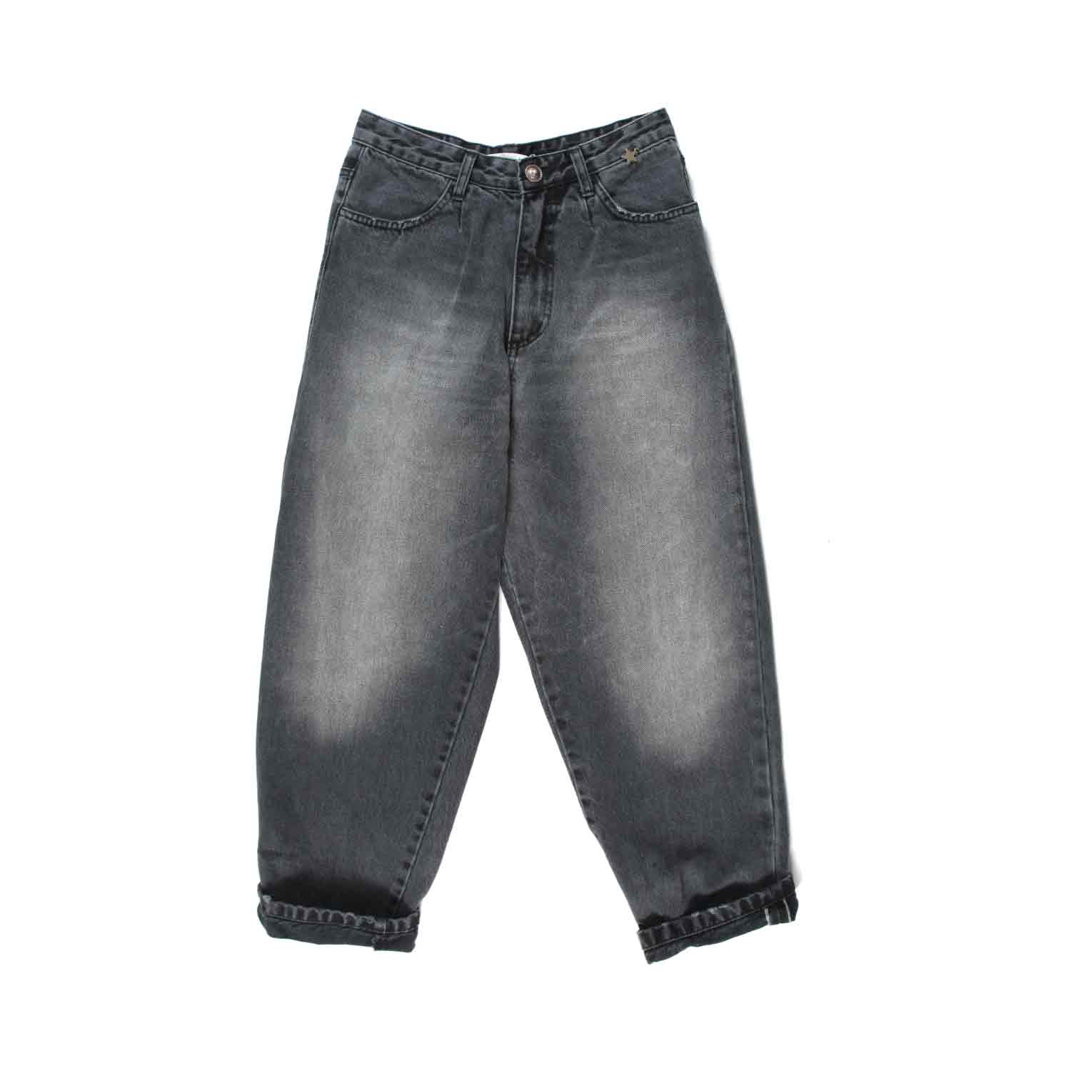 JEANS BOYFRIEND NERO STONE WASHED - annameglio.com abbigliamento moda