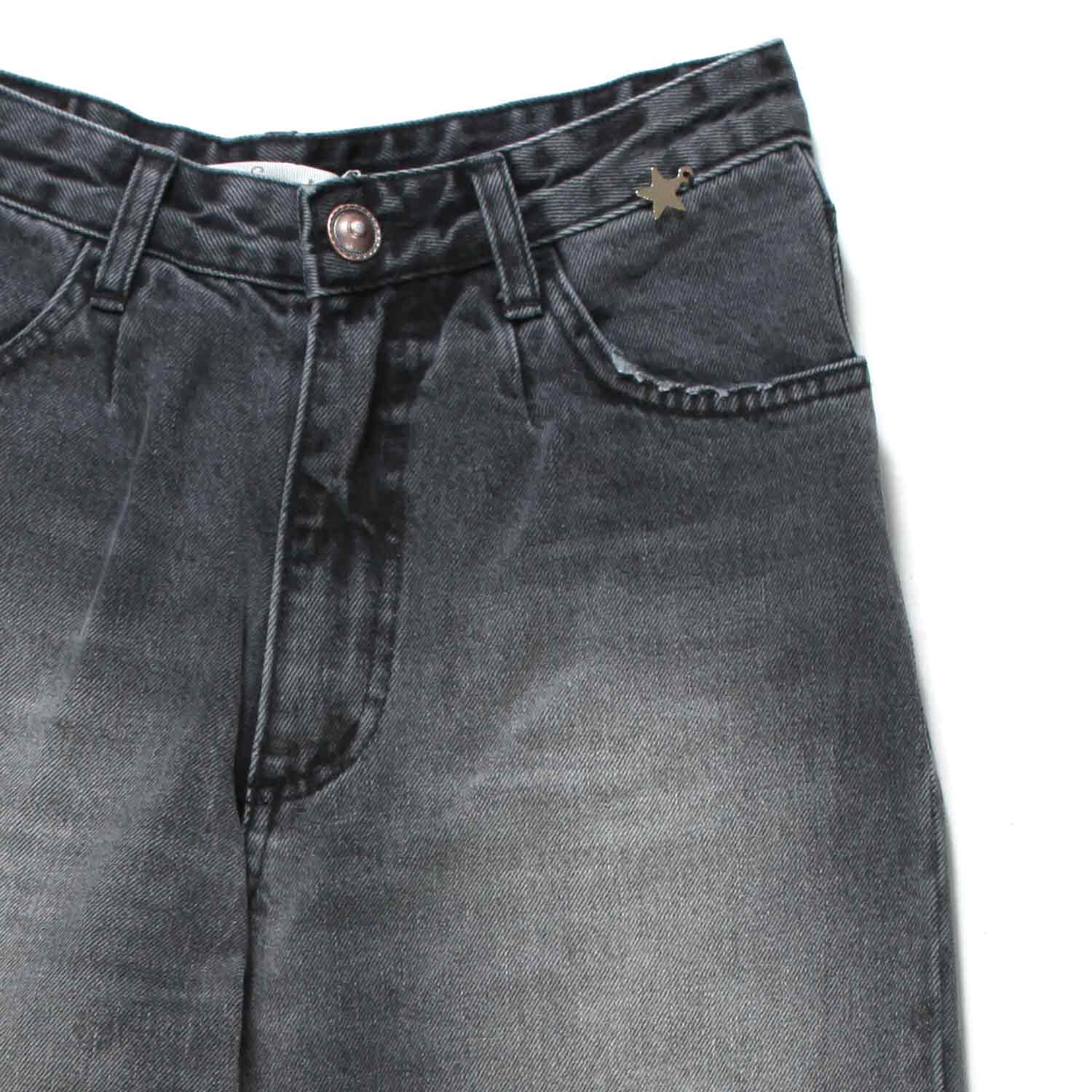 JEANS BOYFRIEND NERO STONE WASHED - annameglio.com abbigliamento moda