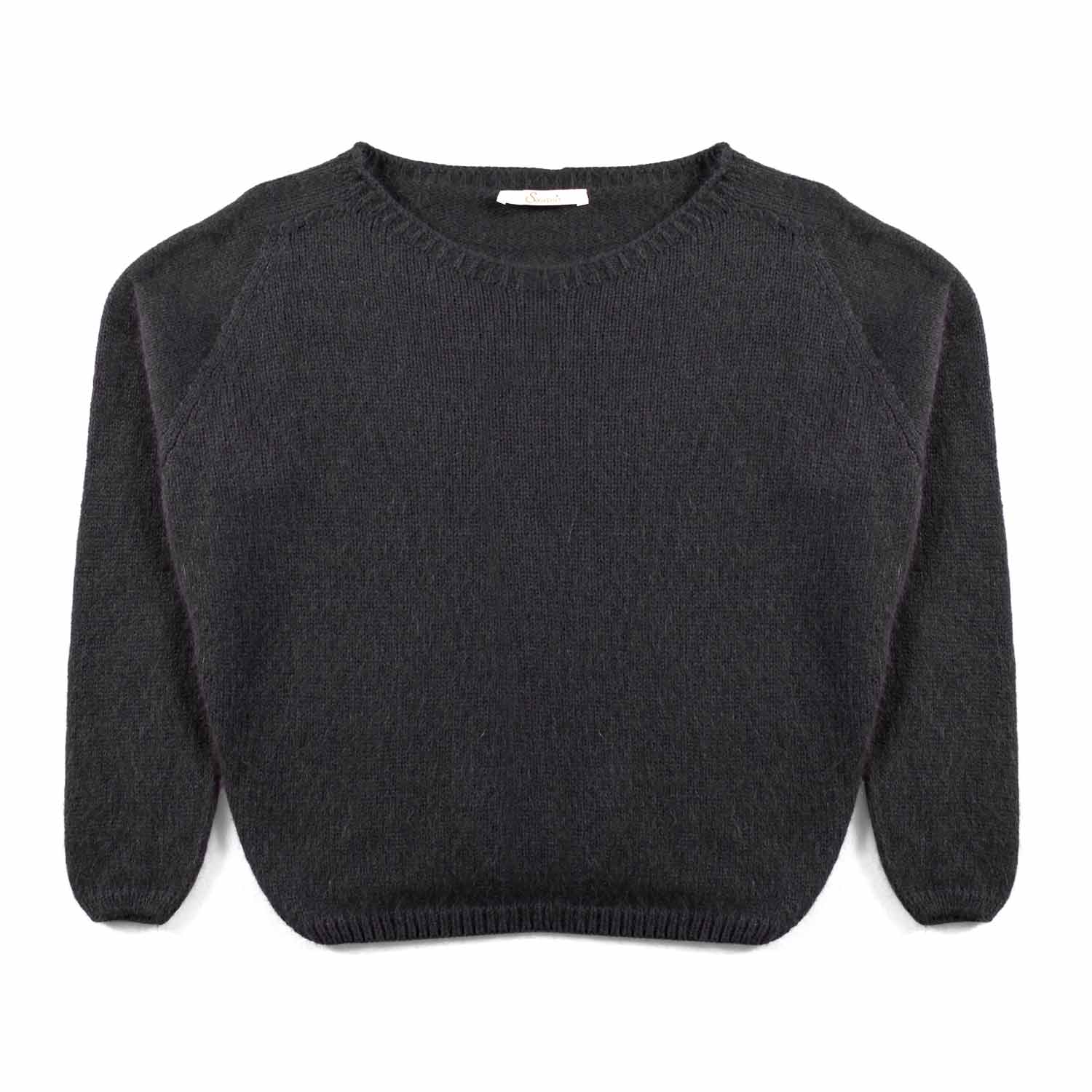 PULLOVER ANGORA NERO - annameglio.com abbigliamento moda